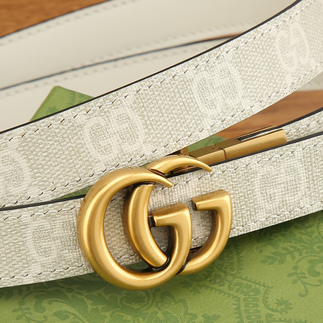 Gucci Female Basic Belt Canvas Beige S-m