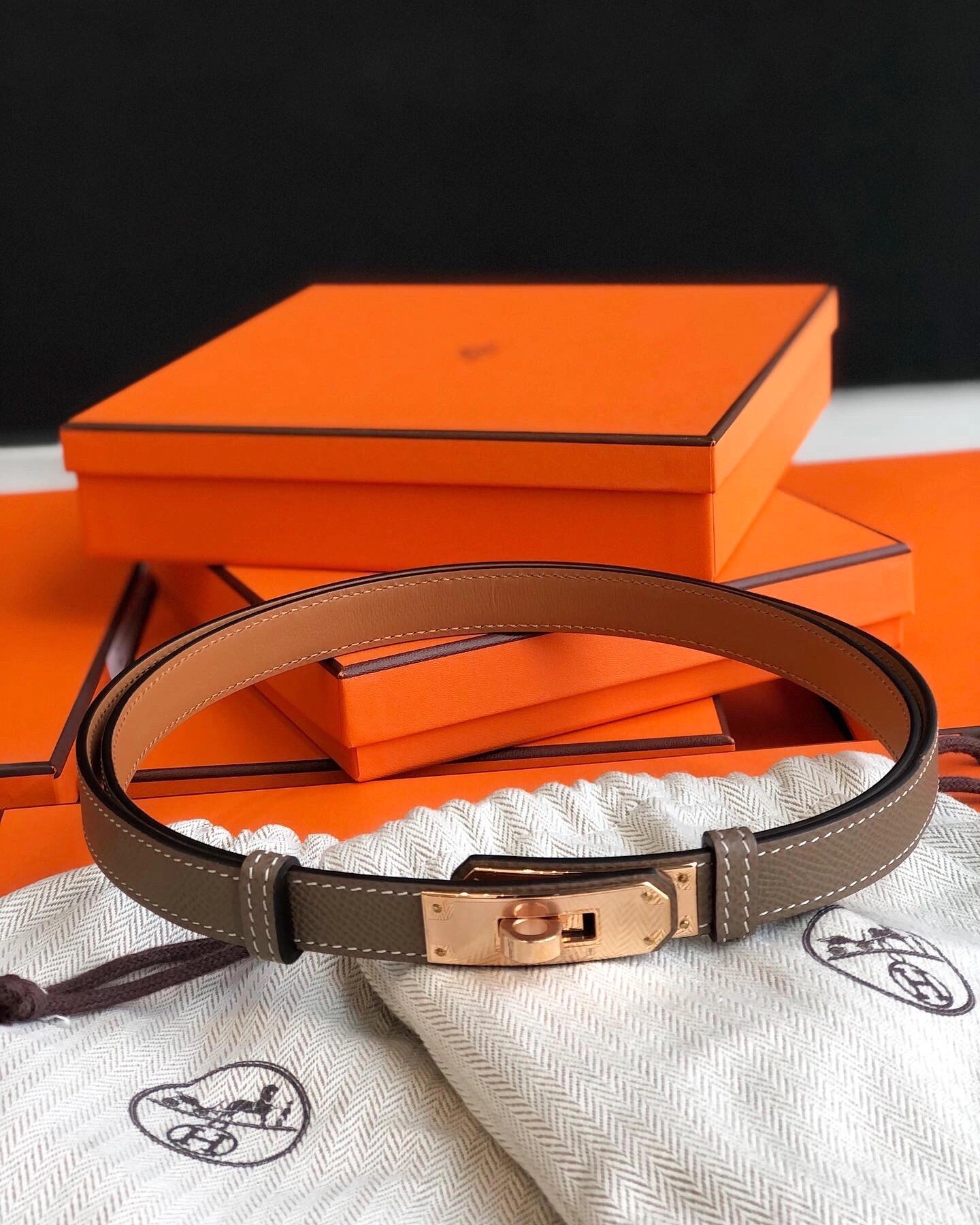 Hermès Female Leather Belt S-m