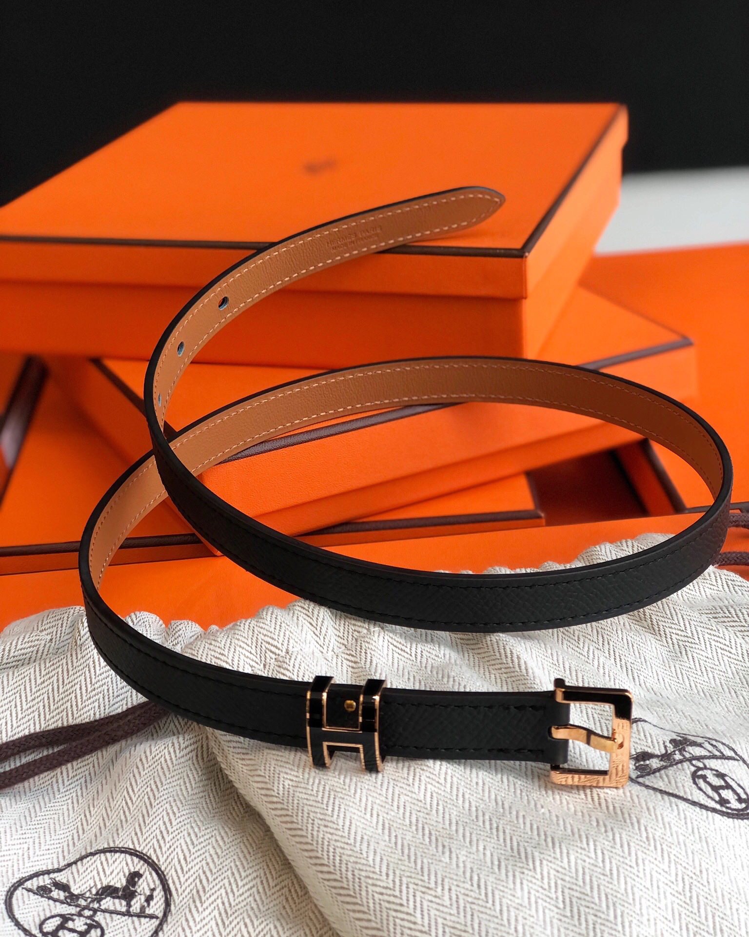 Hermès Female Leather Belt S-m