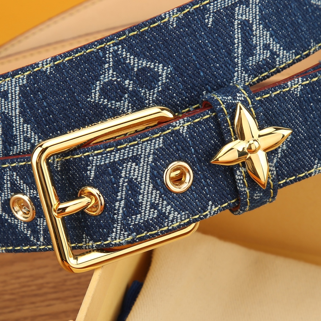 Louis Vuitton Female Basic Belt Cow Leather M-l