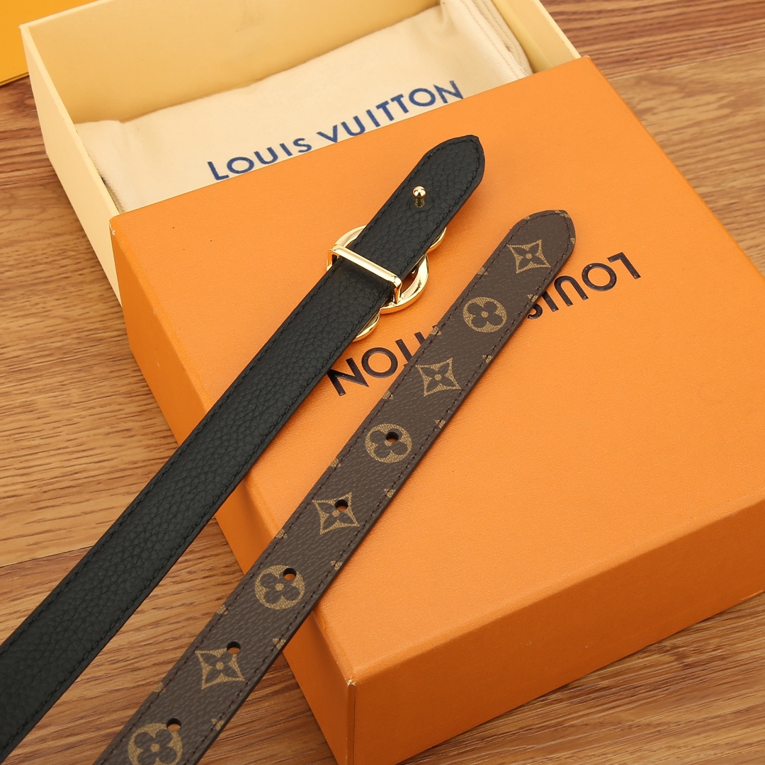 Louis Vuitton Female Basic Belt Cow Leather M-l