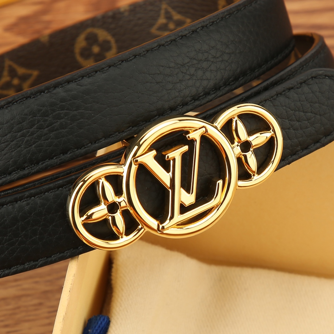 Louis Vuitton Female Basic Belt Cow Leather M-l