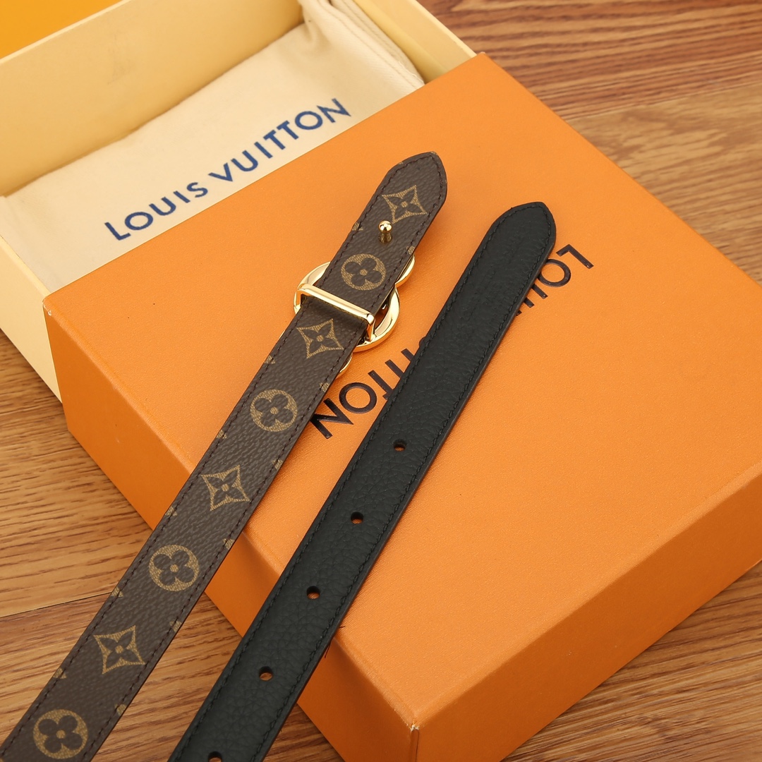 Louis Vuitton Female Basic Belt Cow Leather M-l
