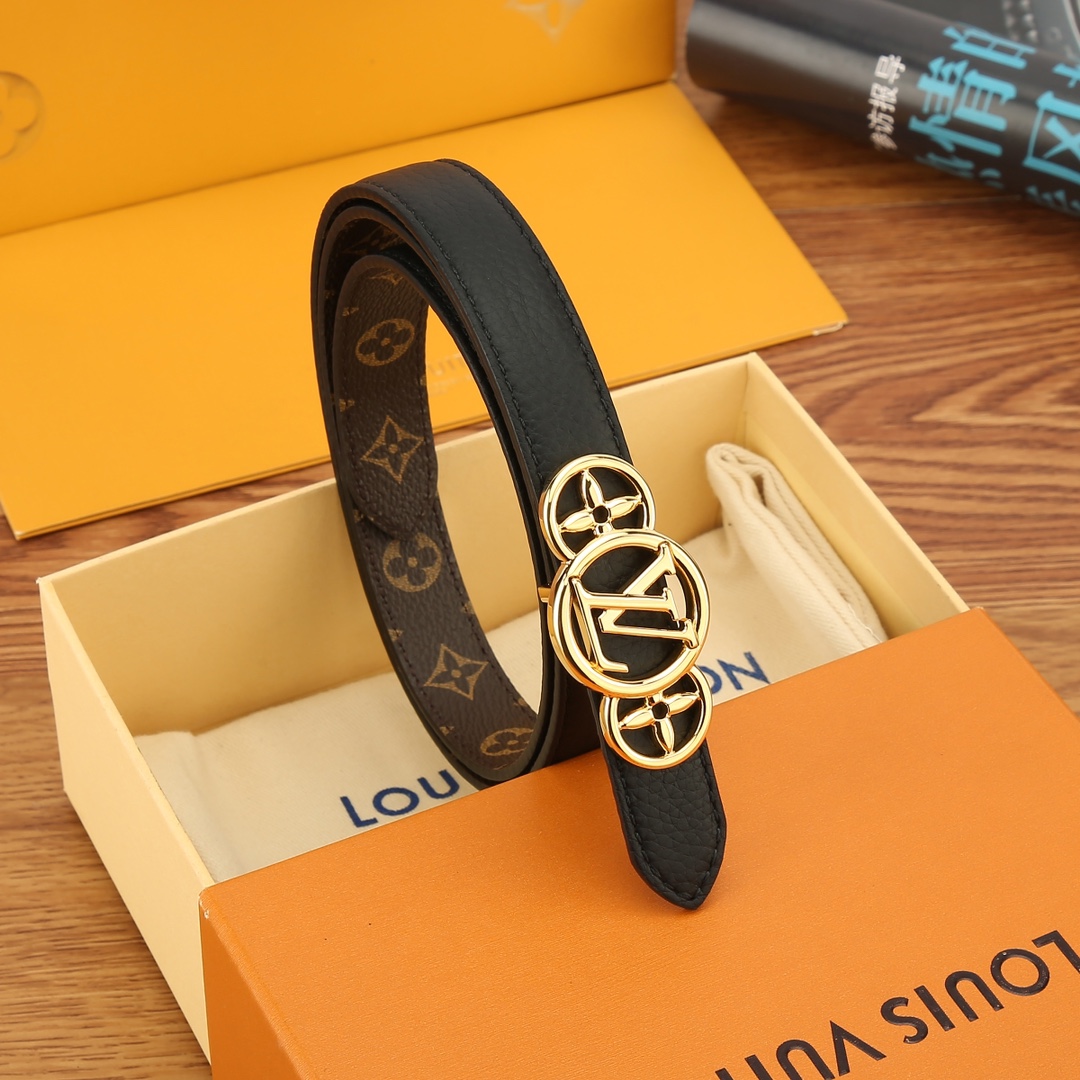 Louis Vuitton Female Basic Belt Cow Leather M-l