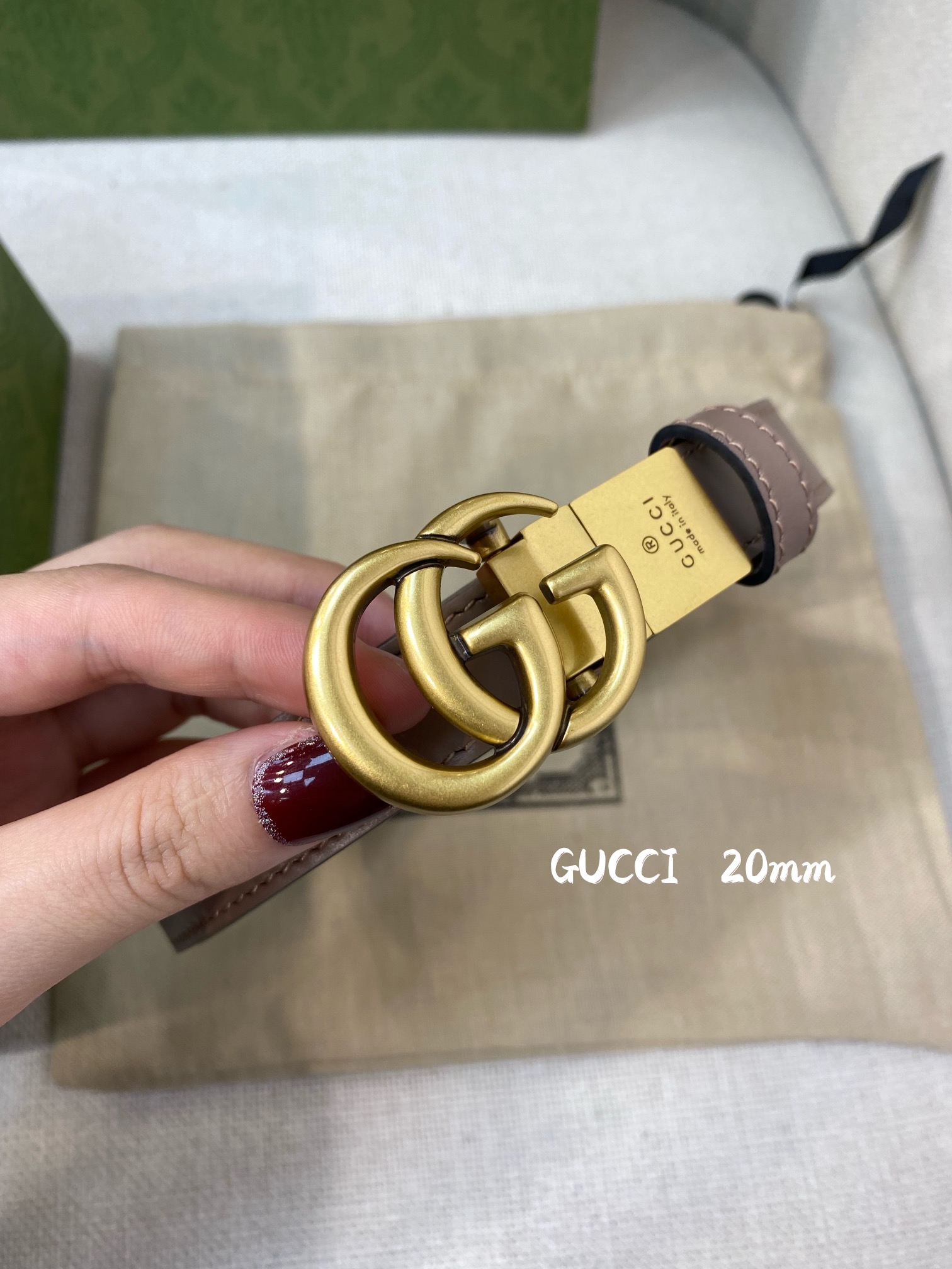 Gucci Female Basic Belt Cow Leather 20mm