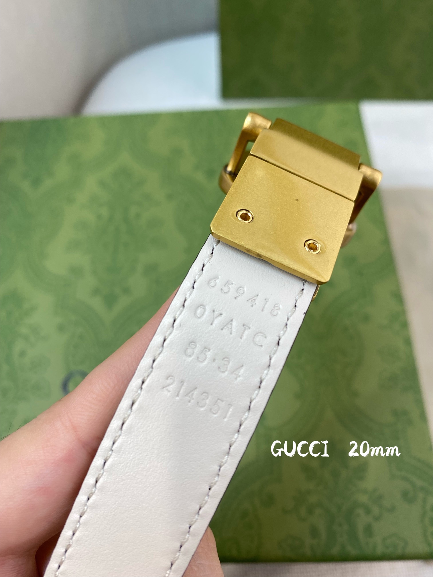 Gucci Female Basic Belt Cow Leather 20mm