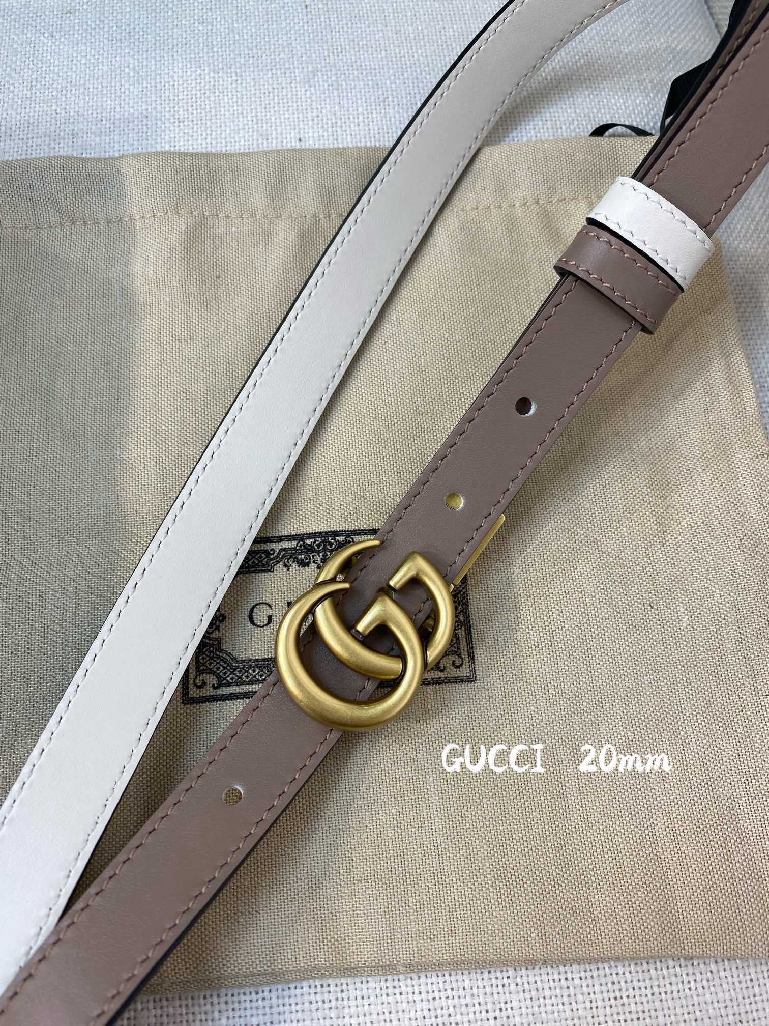 Gucci Female Basic Belt Cow Leather 20mm