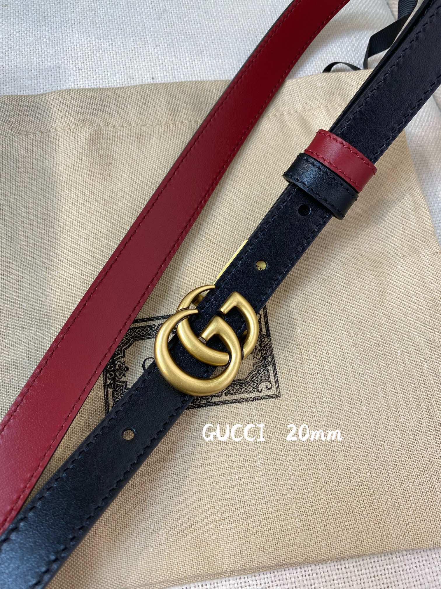 Gucci Female Basic Belt Cow Leather 20mm
