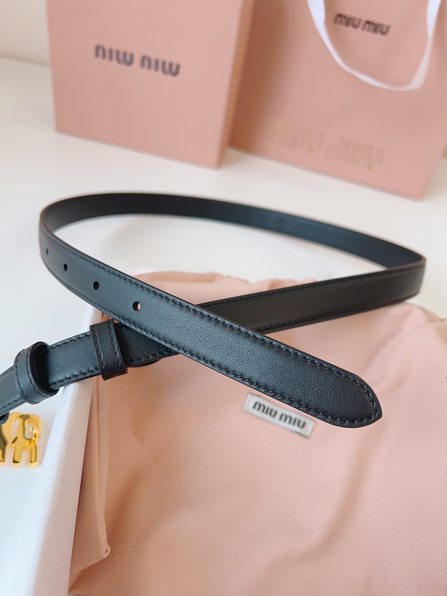 Miu Miu Female Basic Belt S-m