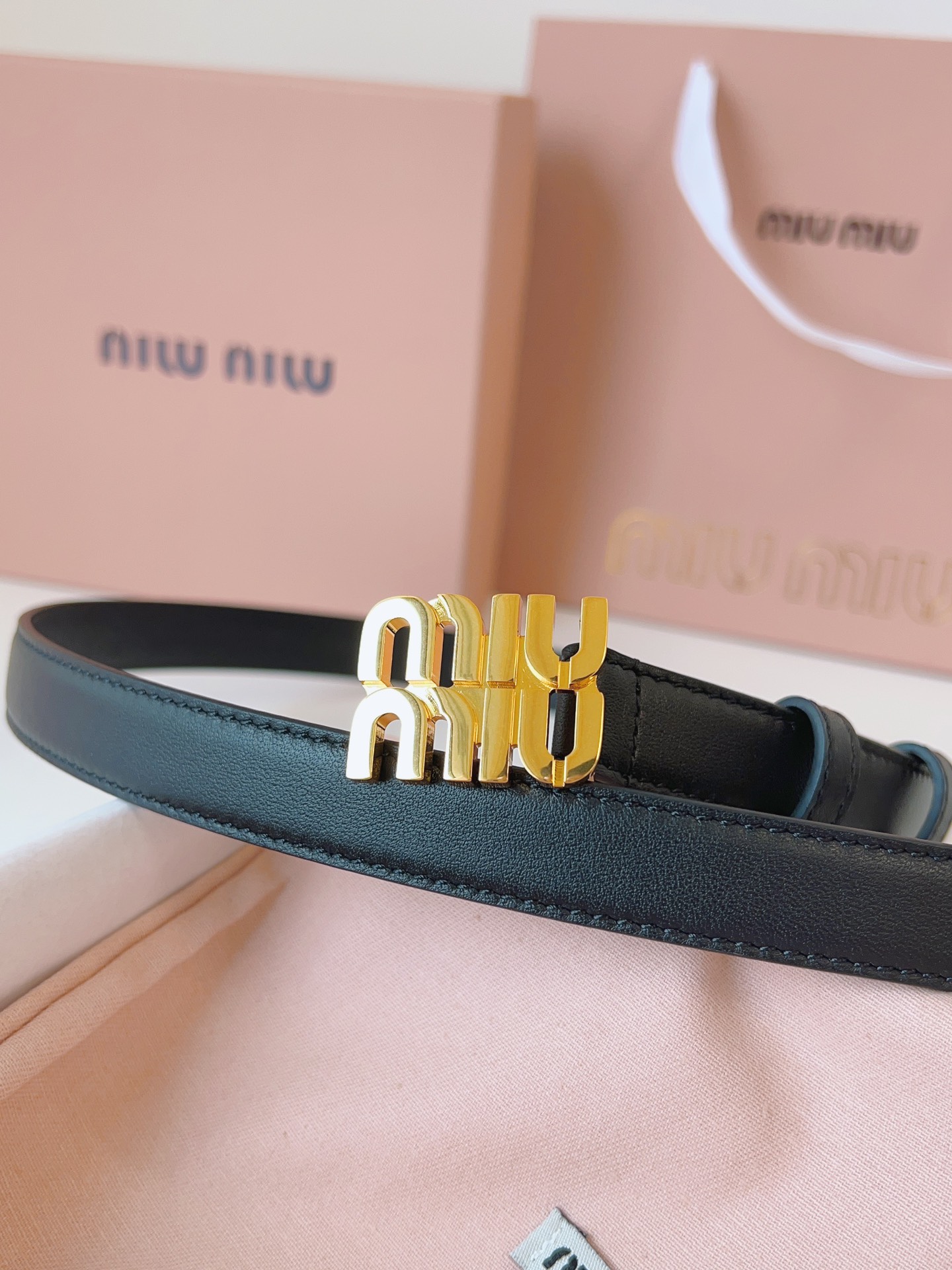 Miu Miu Female Basic Belt S-m