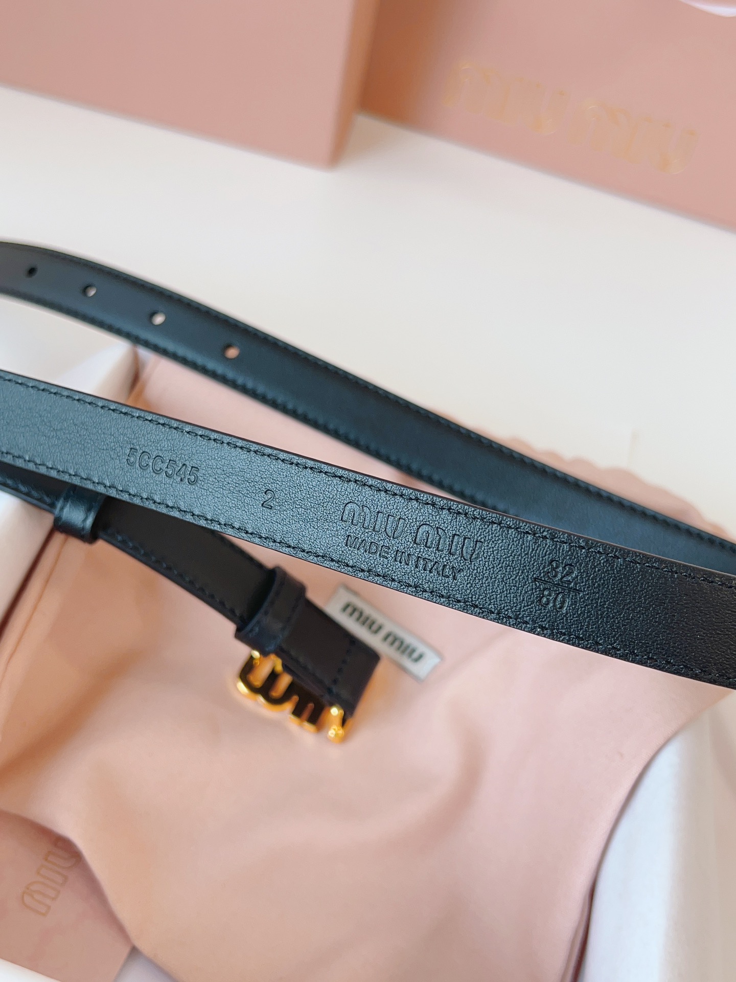 Miu Miu Female Basic Belt S-m