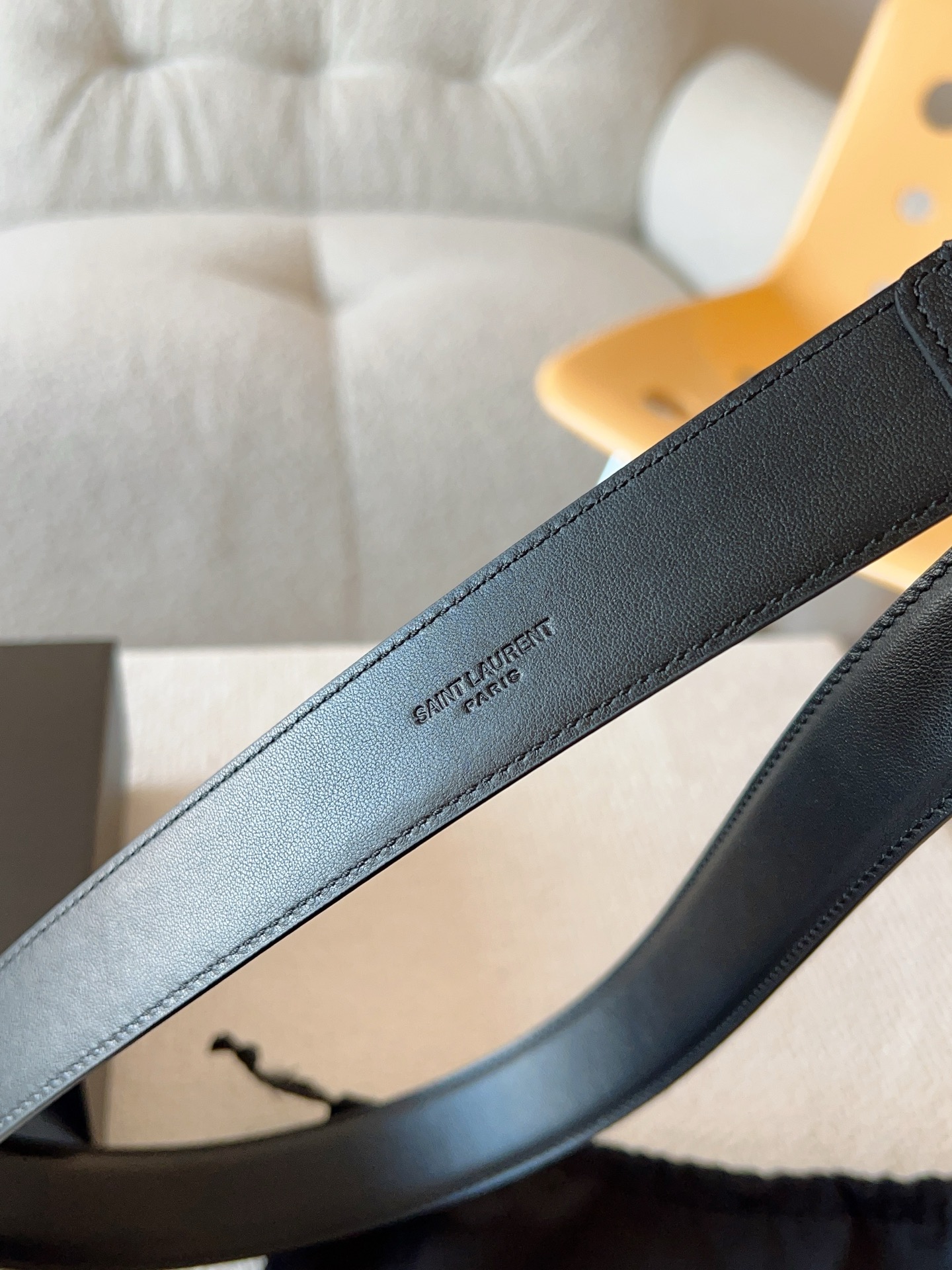 Saint Laurent Female Basic Belt Cow Leather S