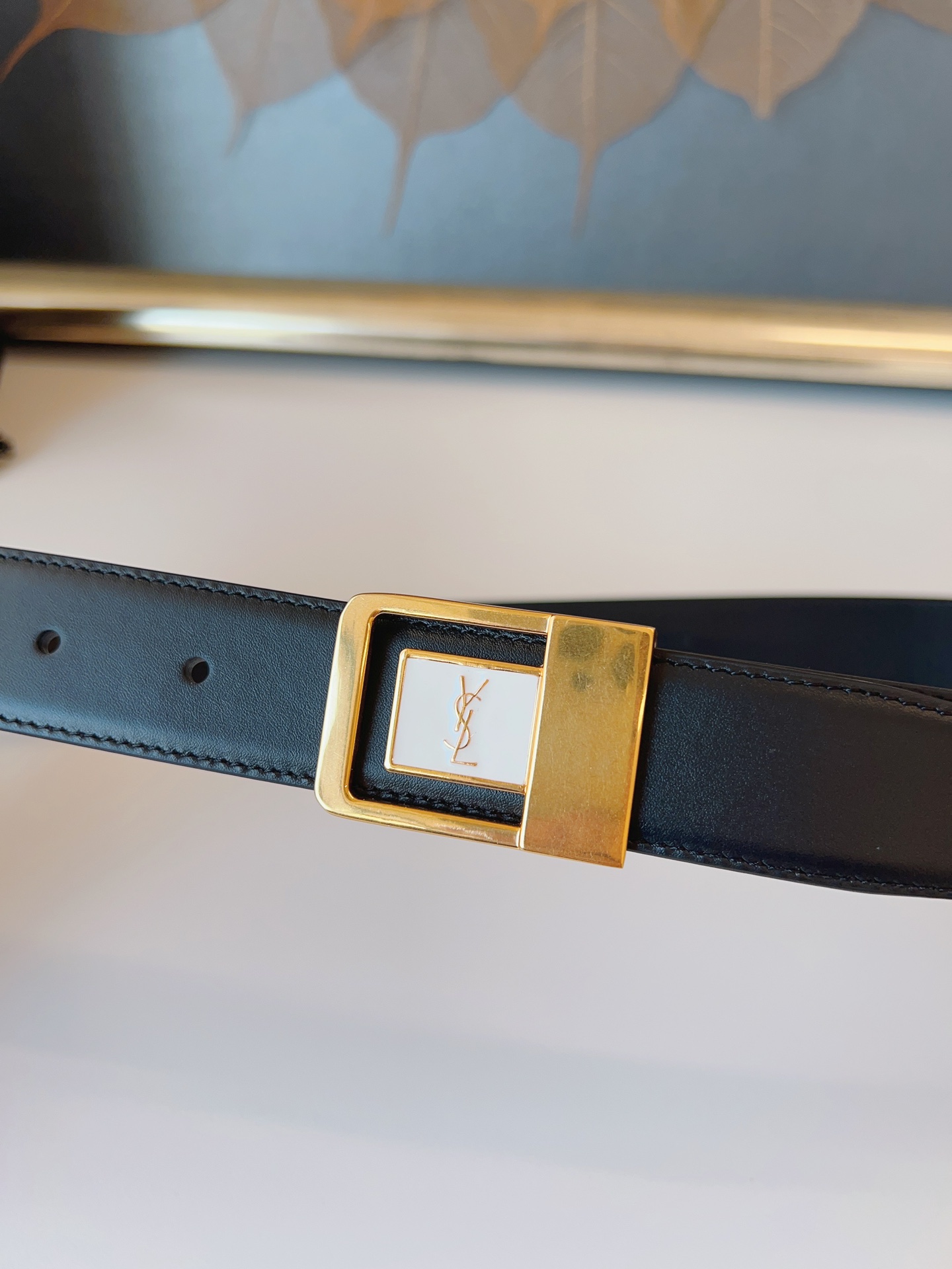 Saint Laurent Female Leather Belt S-m-l