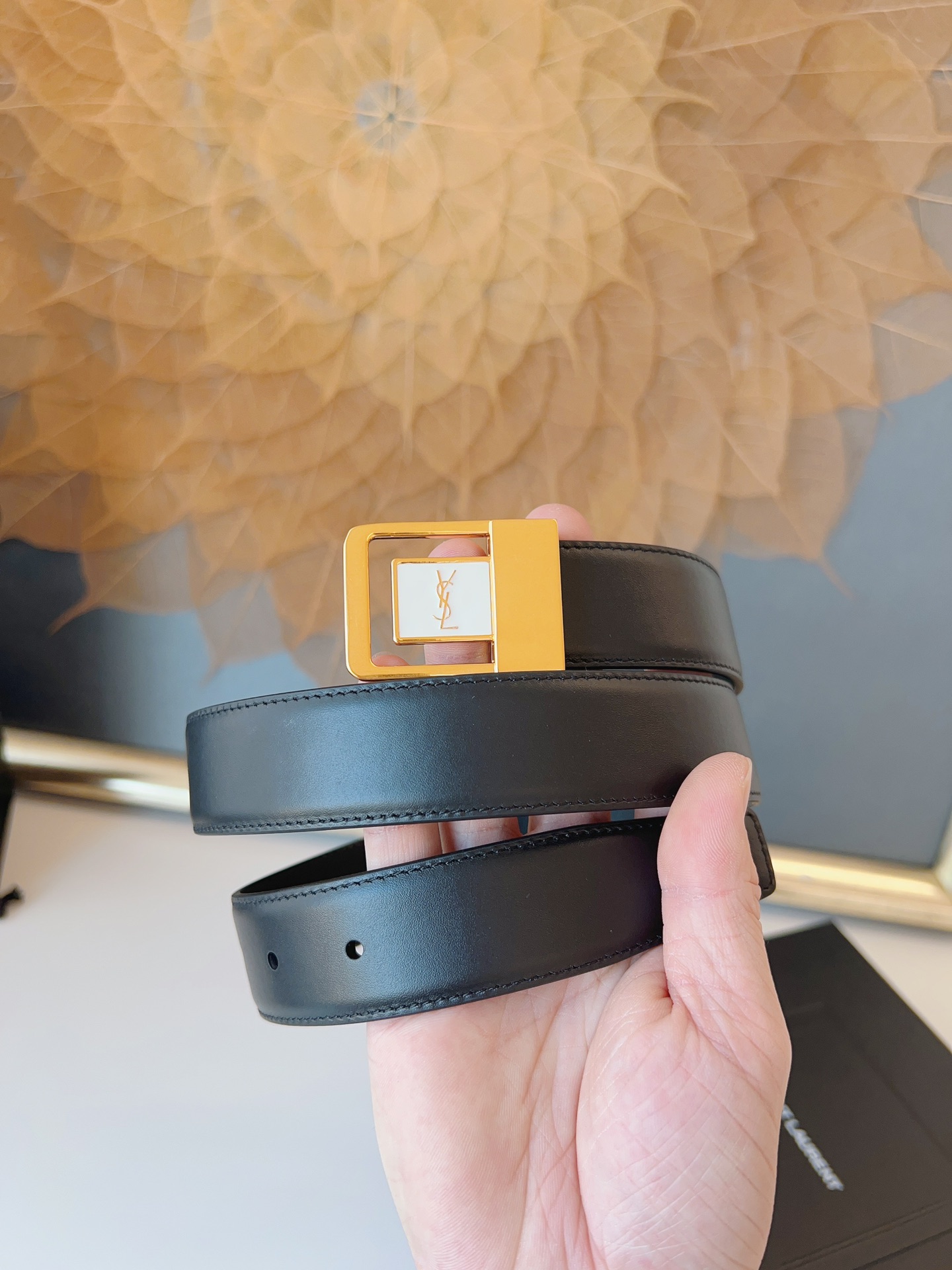 Saint Laurent Female Leather Belt S-m-l