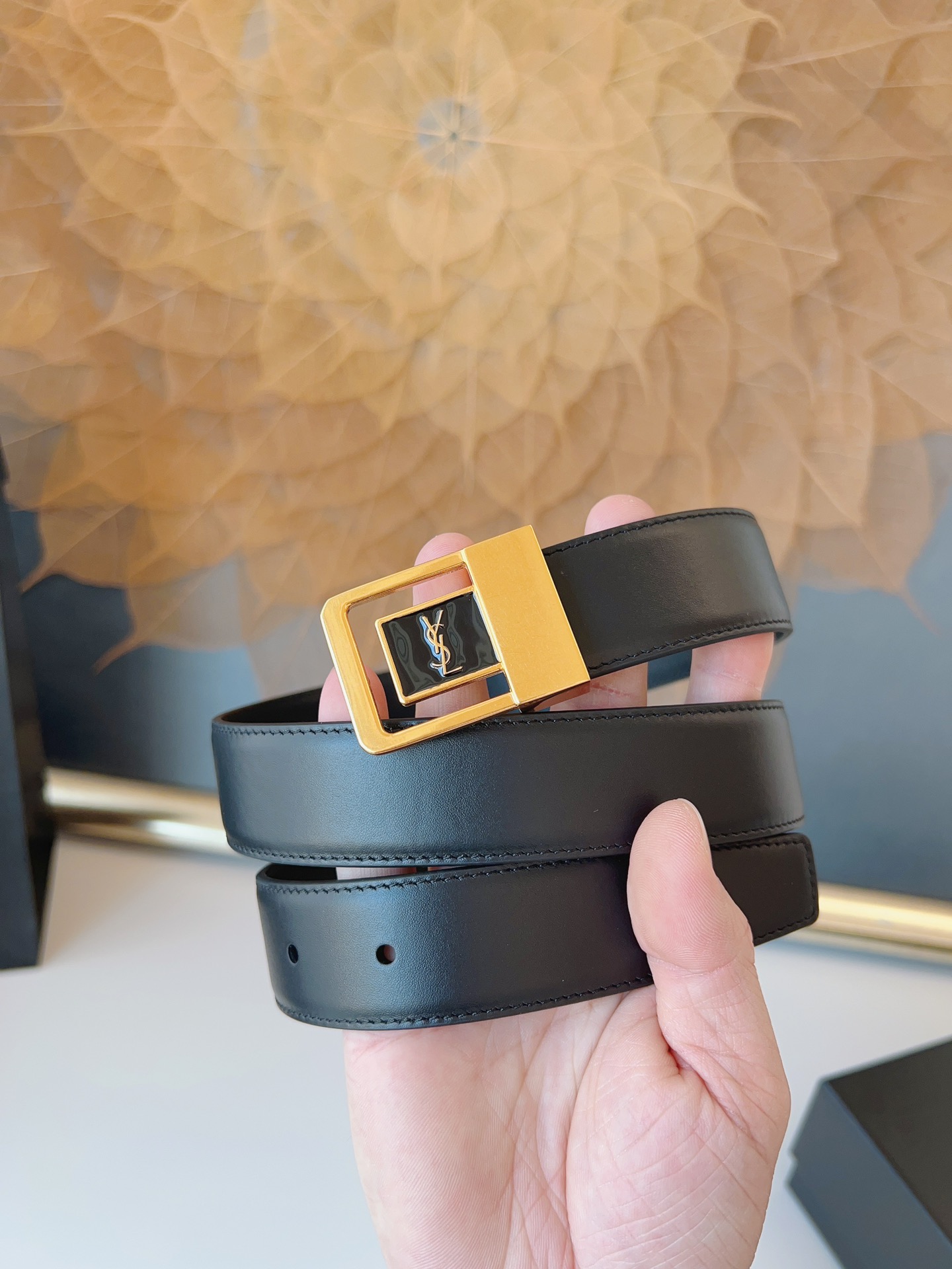 Saint Laurent Female Leather Belt S-m-l