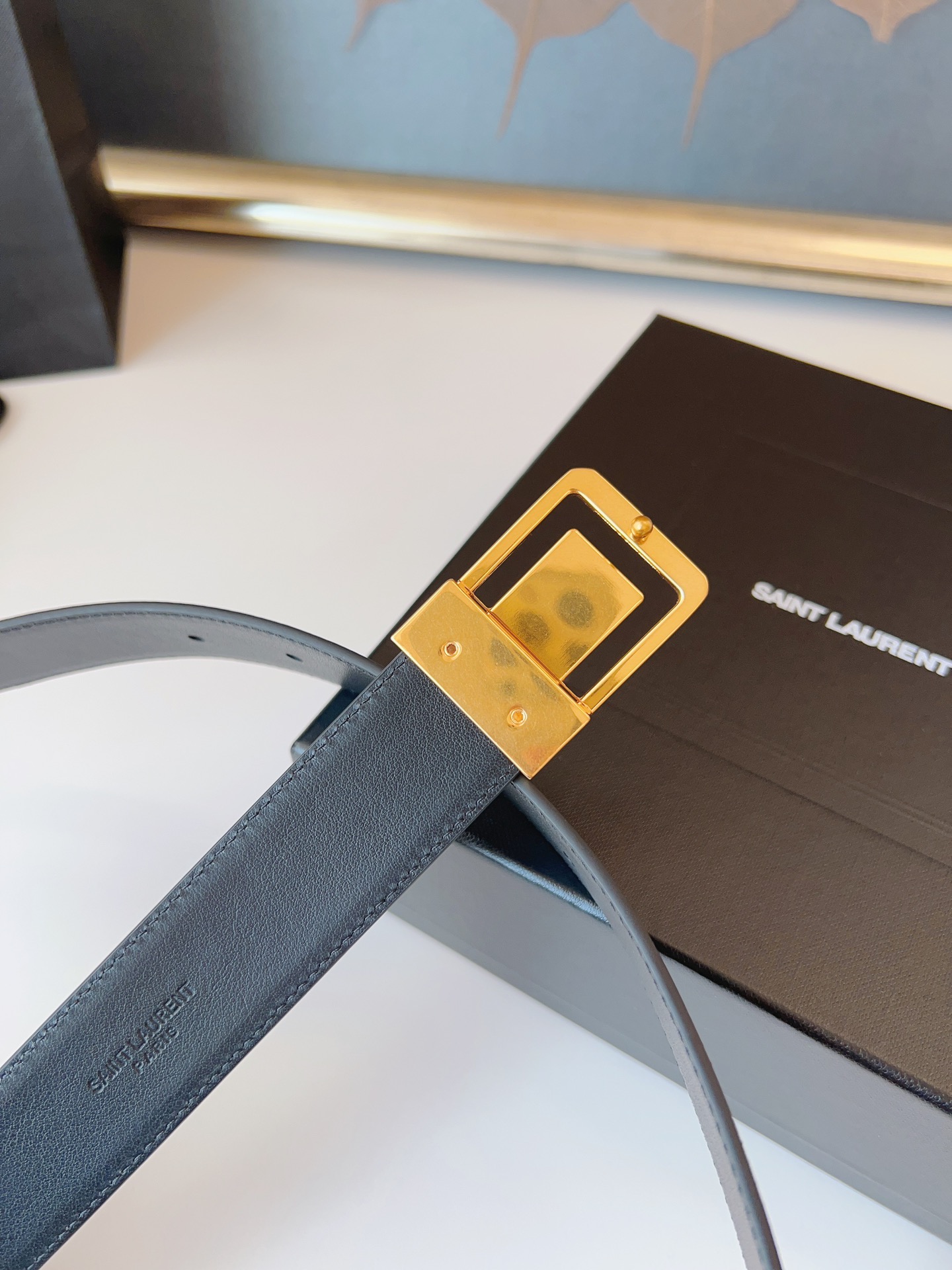 Saint Laurent Female Leather Belt S-m-l