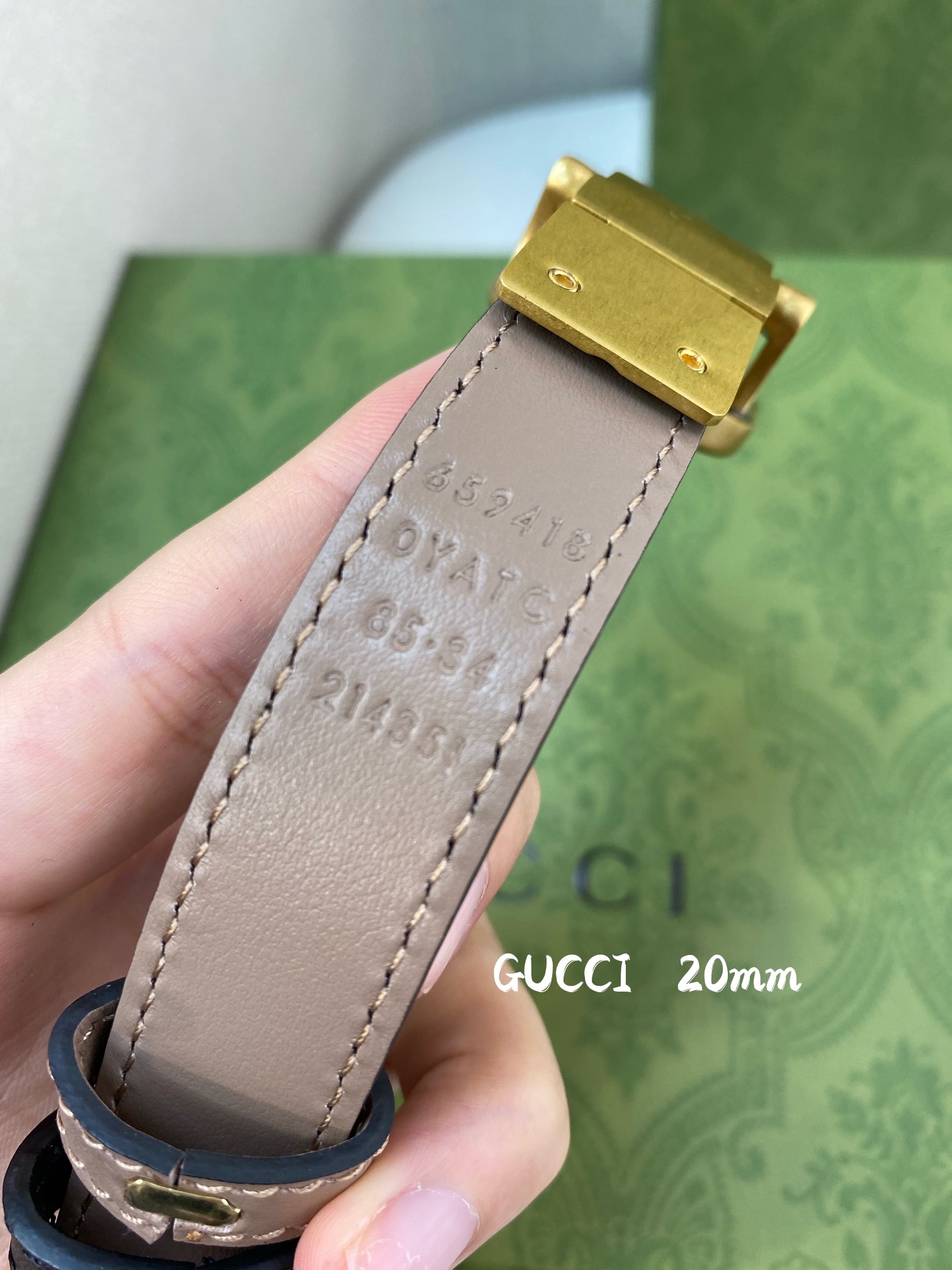 Gucci Female Basic Belt Cow Leather 20mm