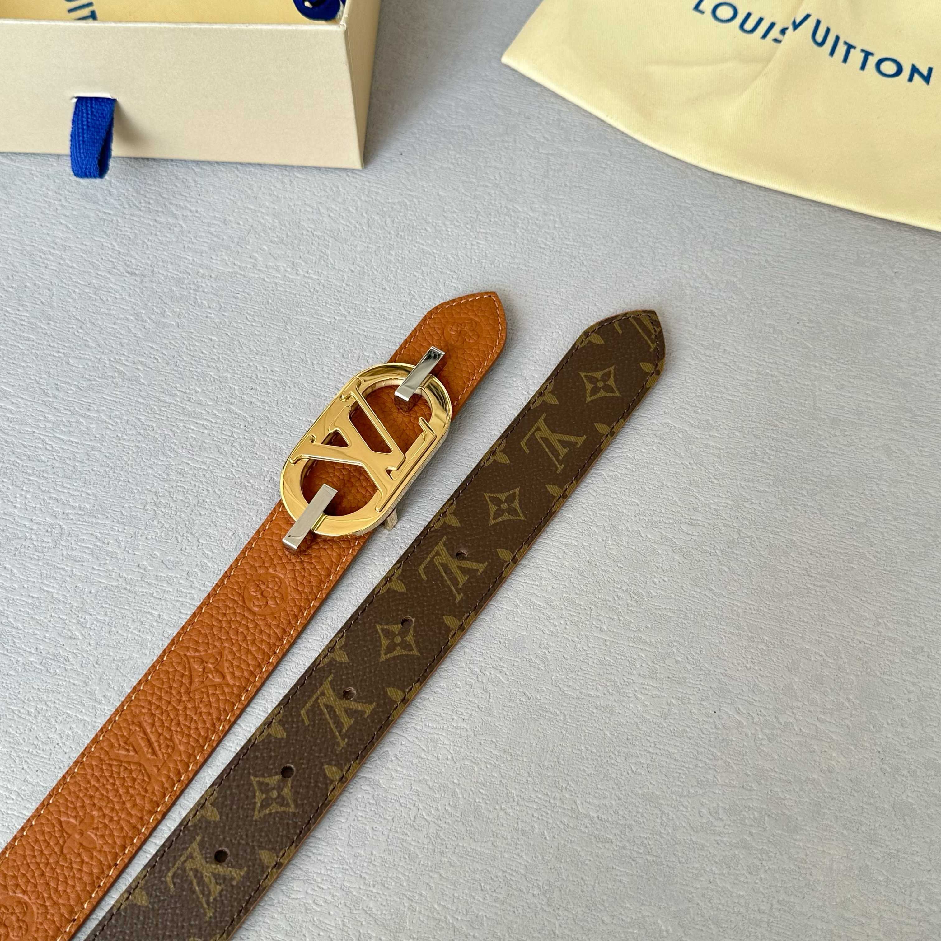 Louis Vuitton Female Basic Belt Cow Leather S-l