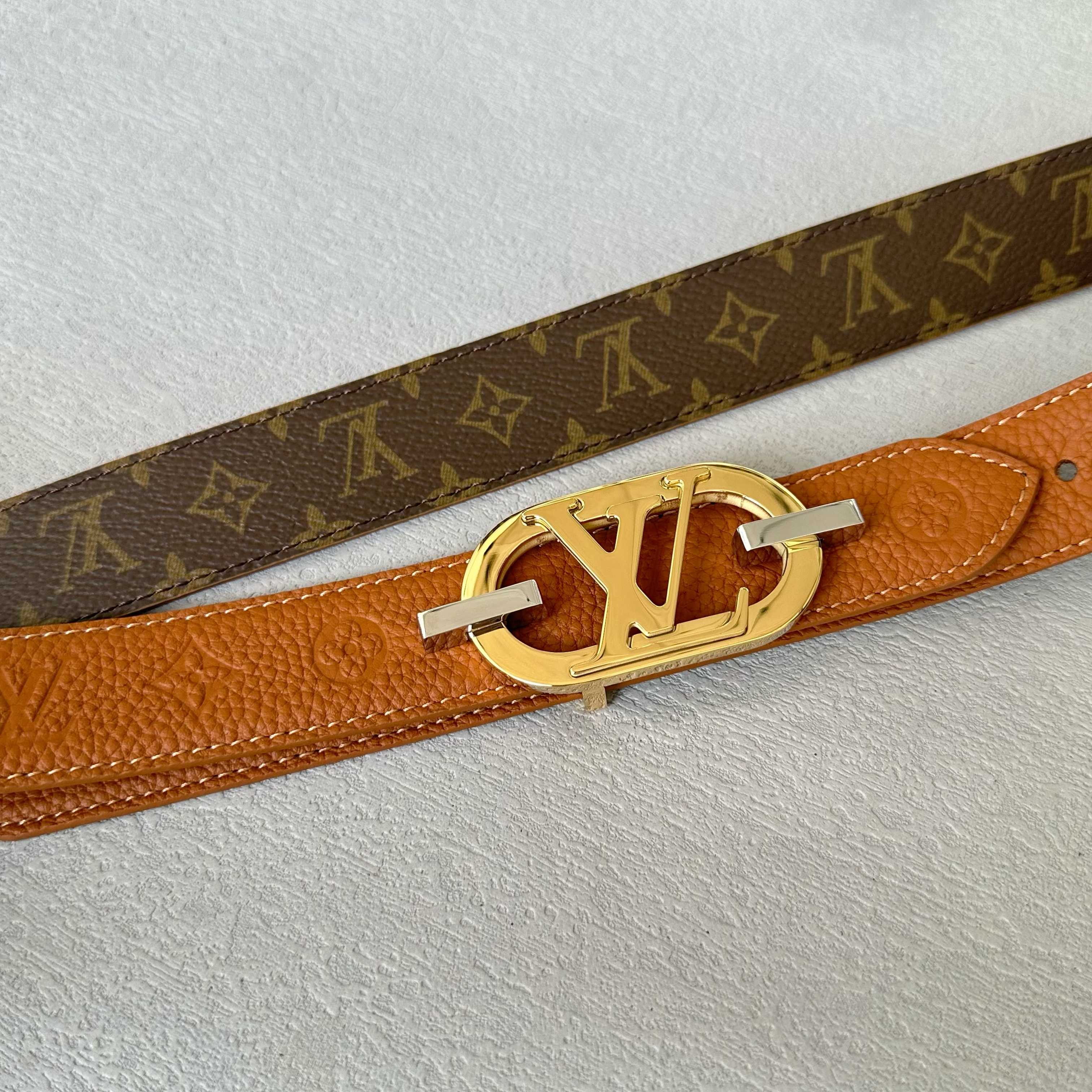 Louis Vuitton Female Basic Belt Cow Leather S-l