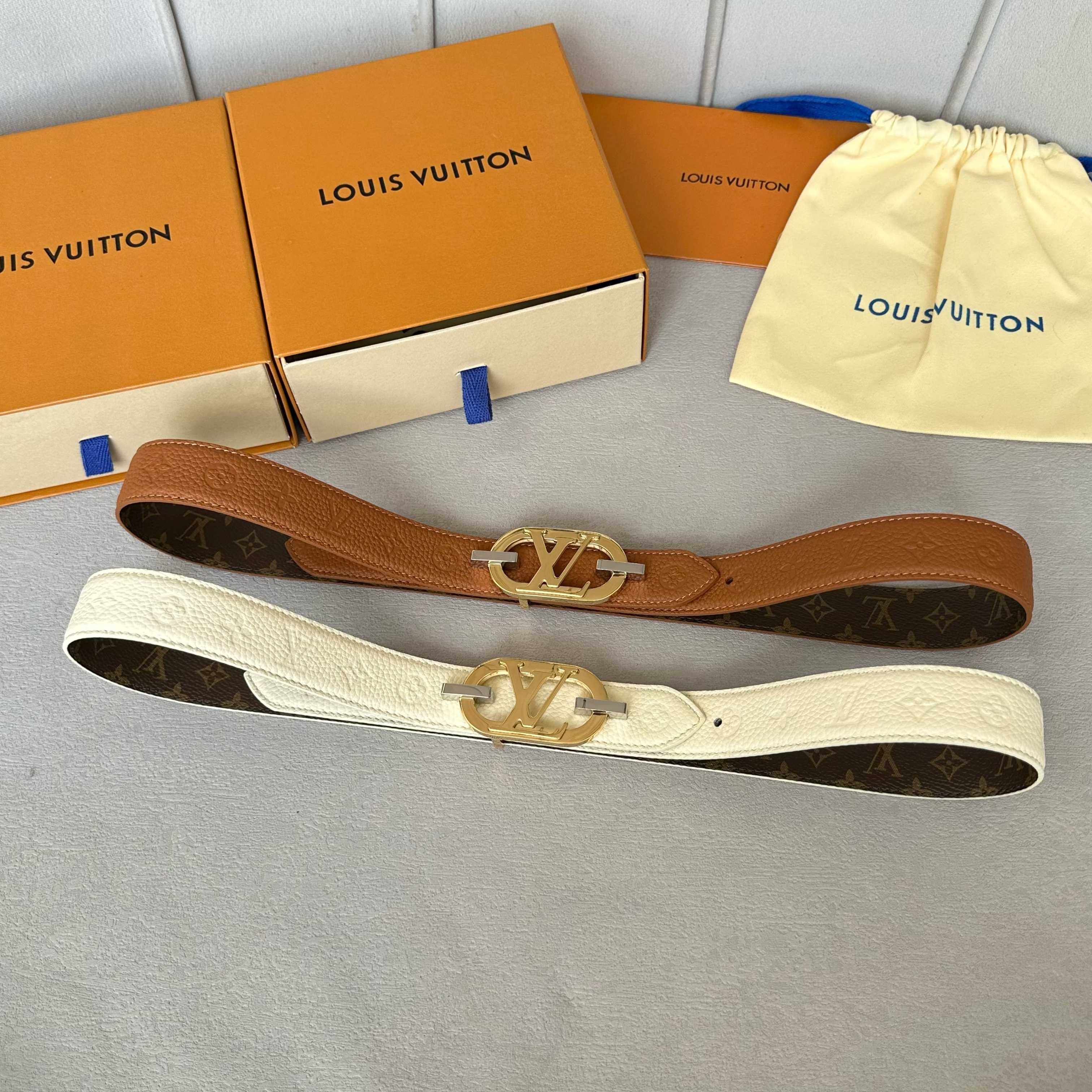Louis Vuitton Female Basic Belt Cow Leather S-l