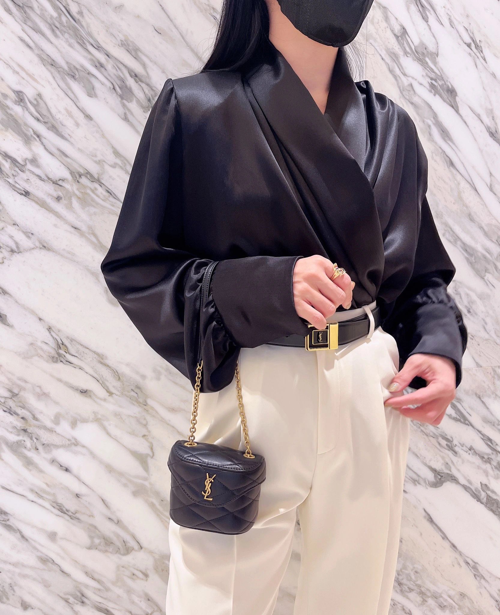 Saint Laurent Female Leather Belt S-m-l