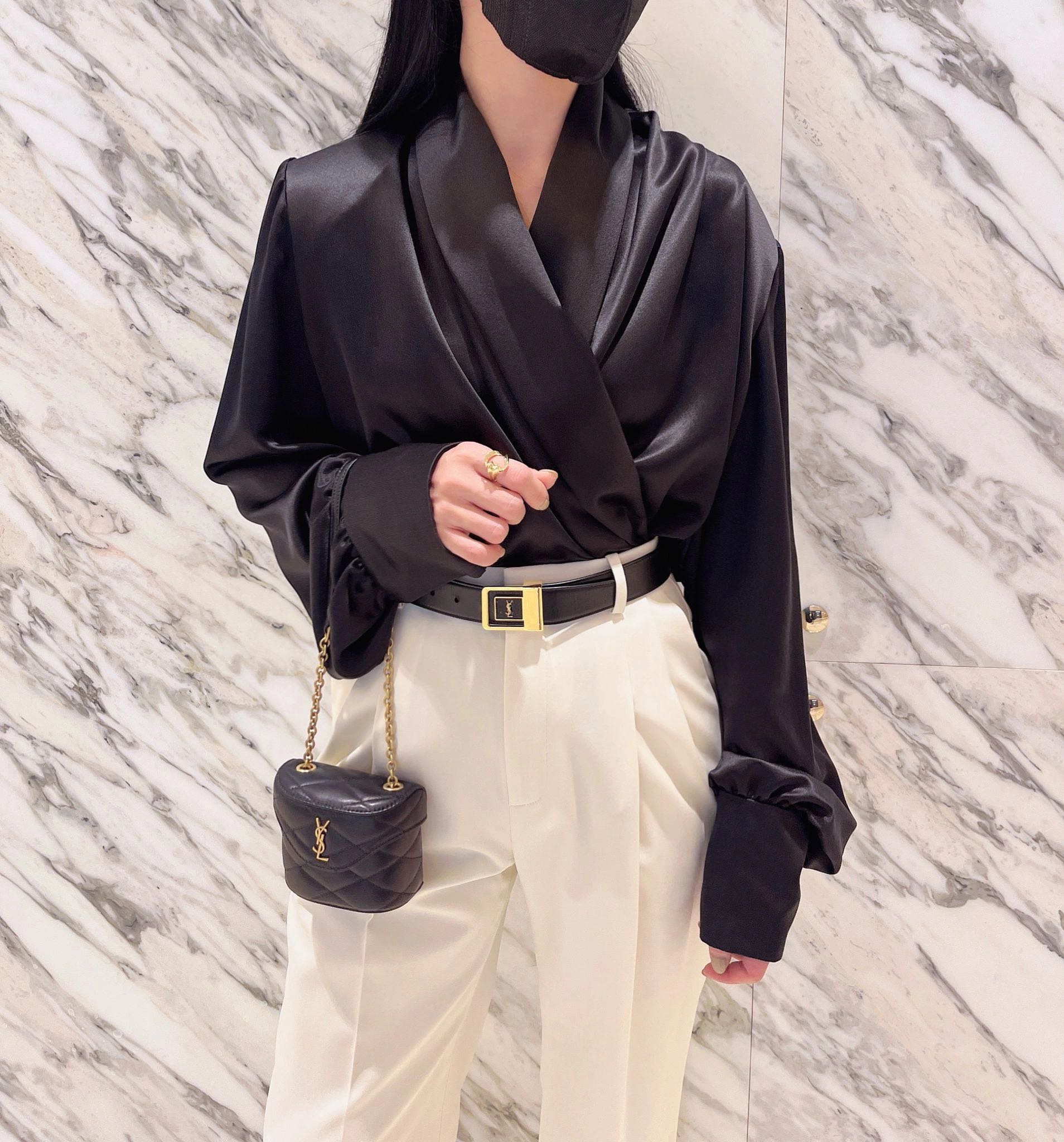 Saint Laurent Female Leather Belt S-m-l