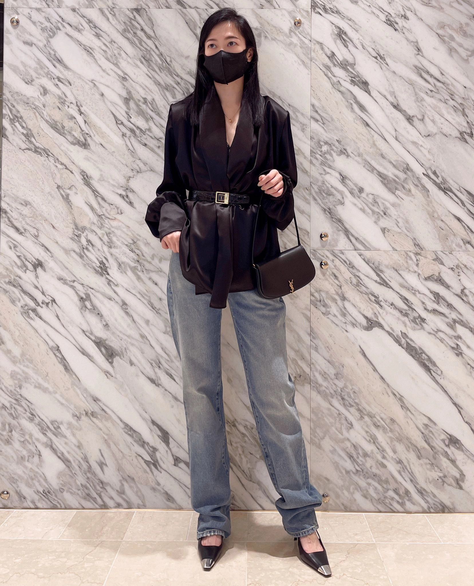 Saint Laurent Female Leather Belt S-m-l