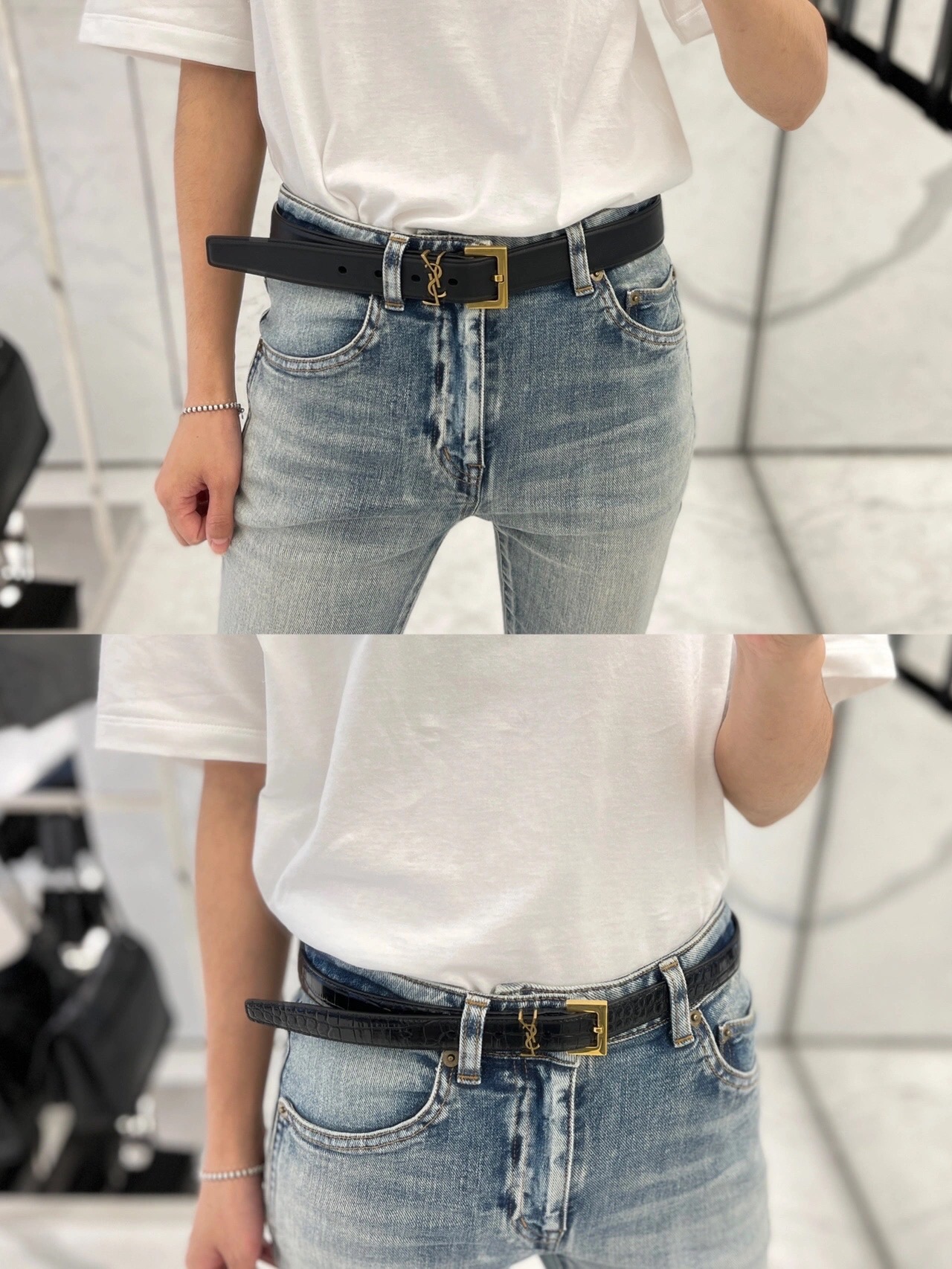Saint Laurent Female Basic Belt S-m-l