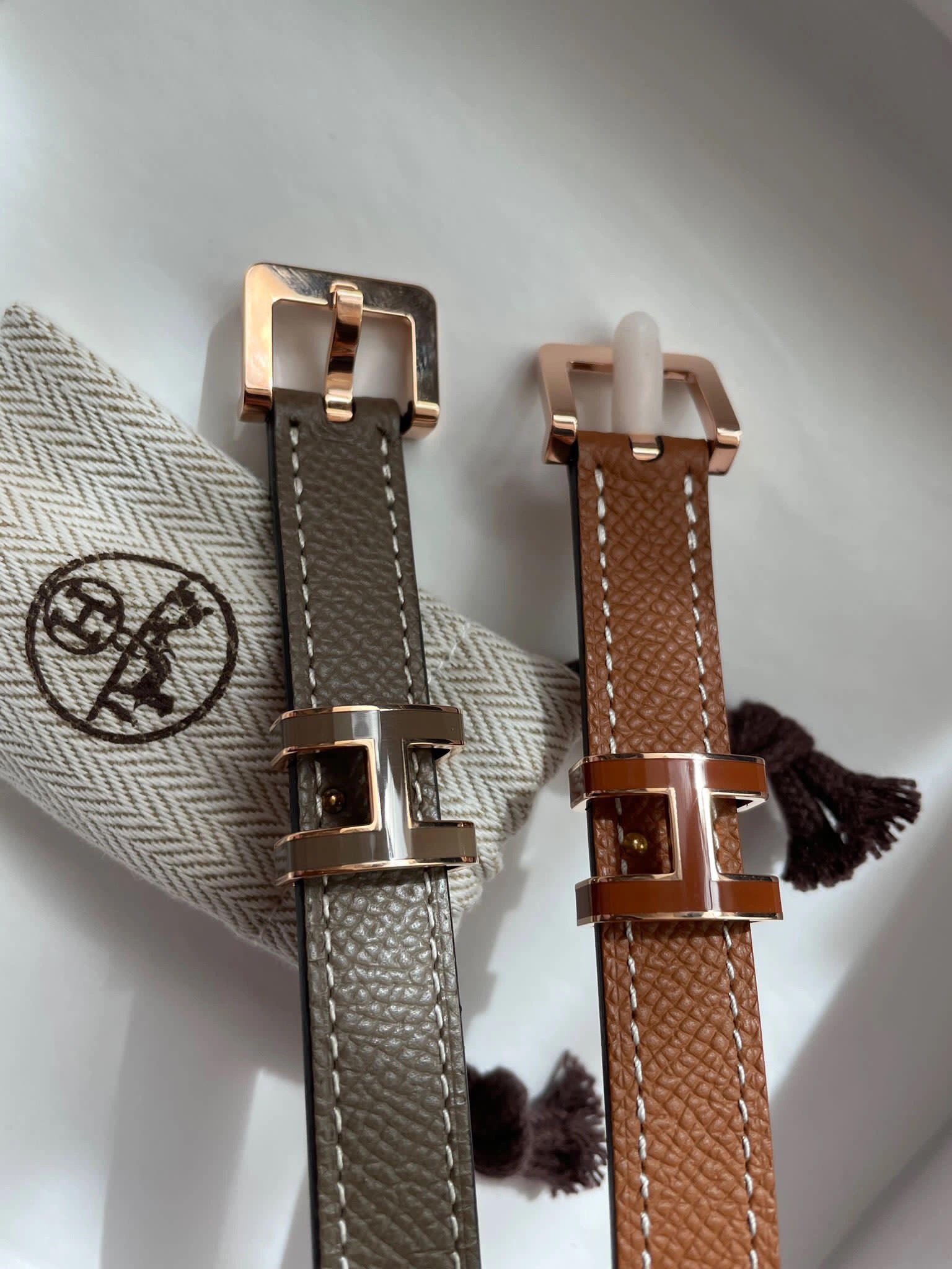 Hermès Female Leather Belt Brown S