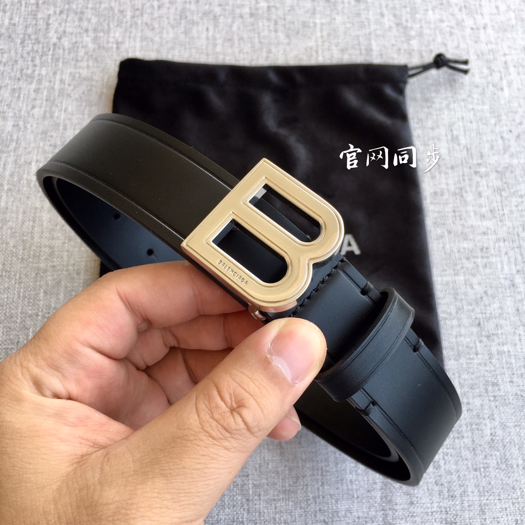 Balenciaga Female Basic Belt Top Grain Leather M