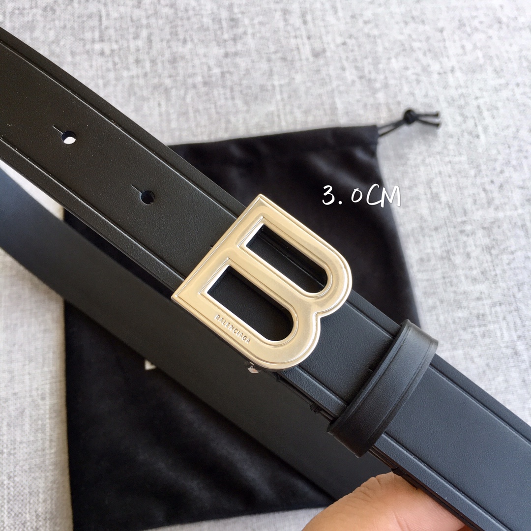 Balenciaga Female Basic Belt Top Grain Leather M