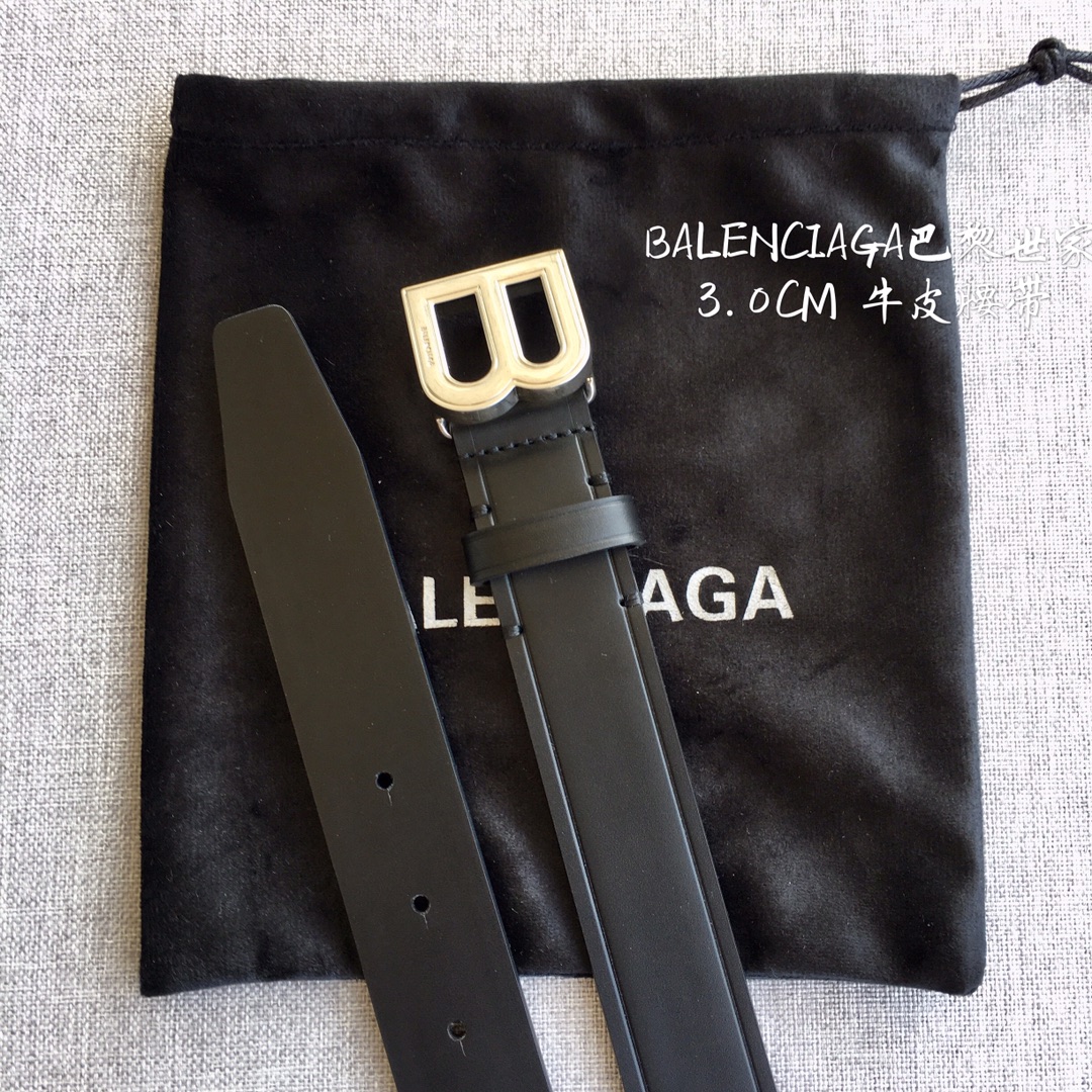 Balenciaga Female Basic Belt Top Grain Leather M