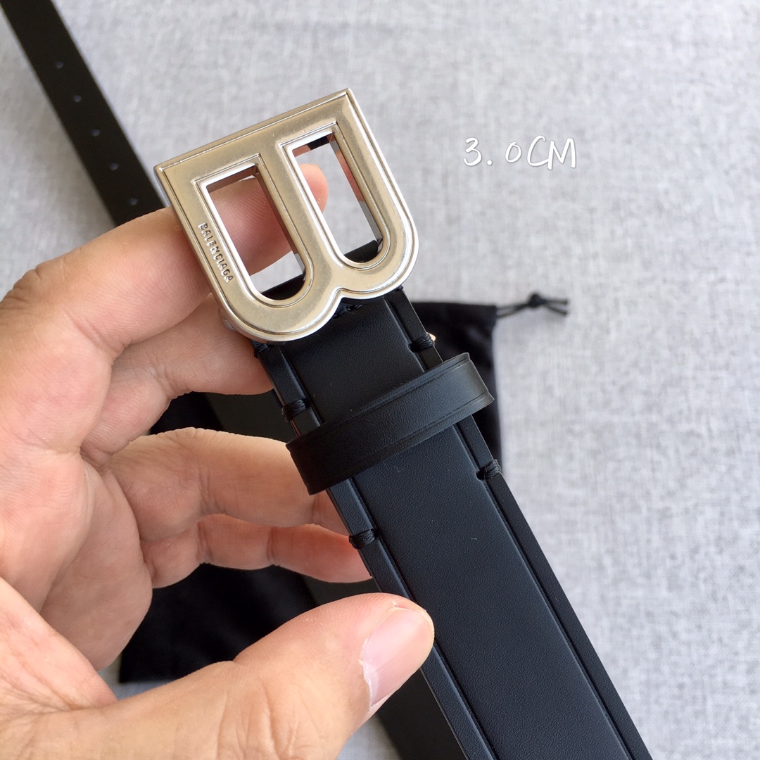 Balenciaga Female Basic Belt Top Grain Leather M