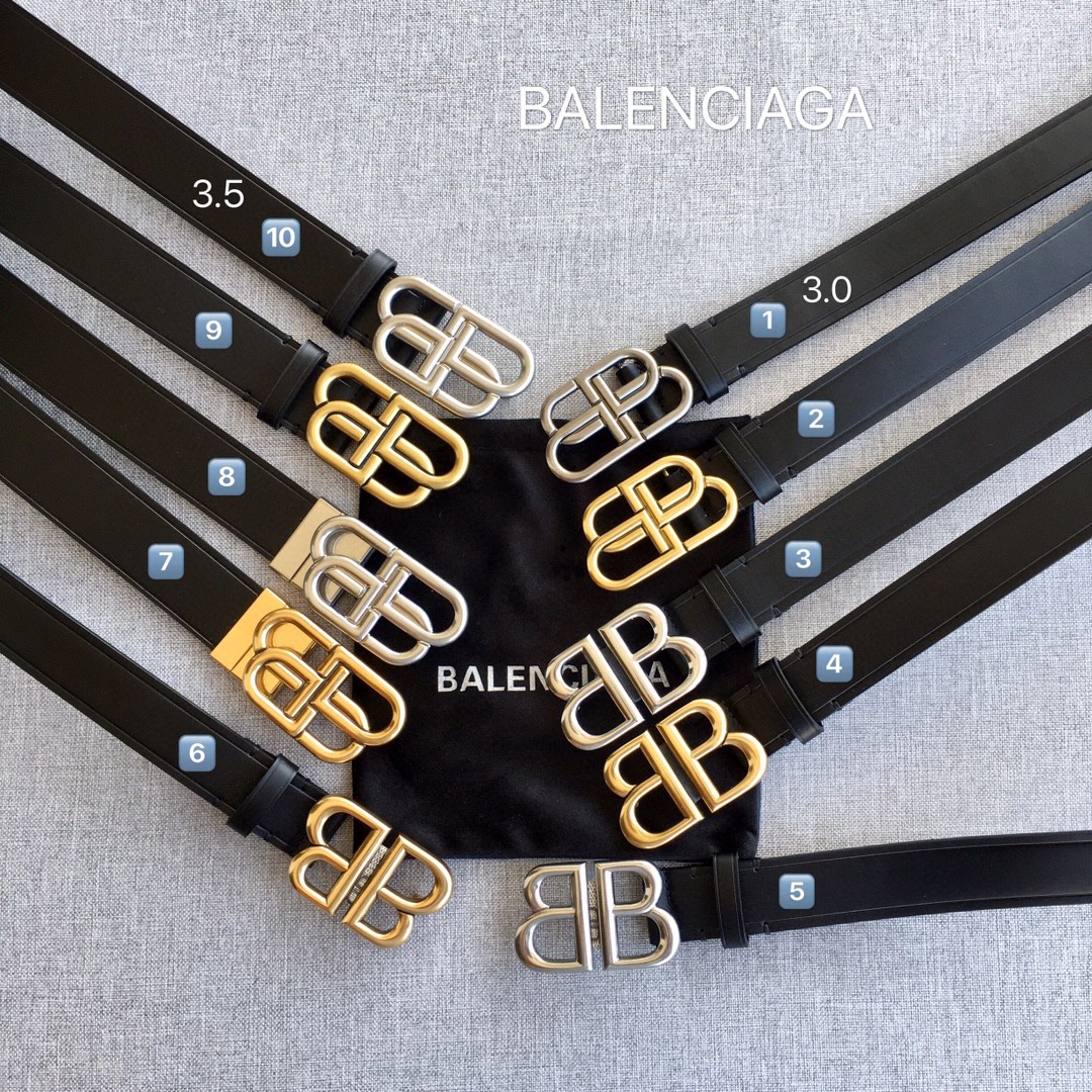 Balenciaga Female Basic Belt Top Grain Leather M