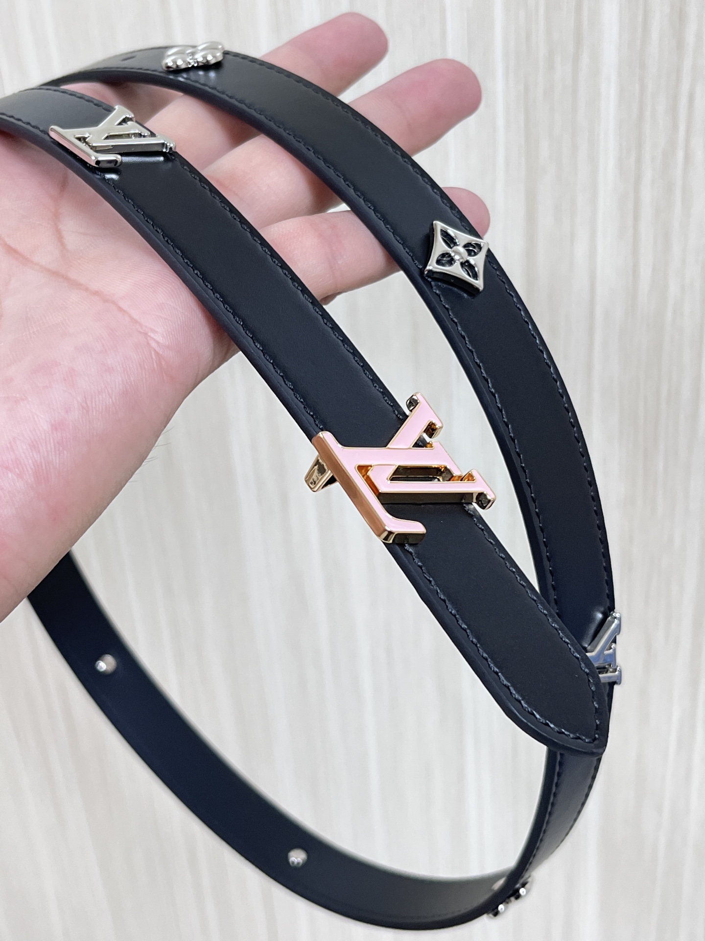 Louis Vuitton Female Basic Belt Cow Leather M-l