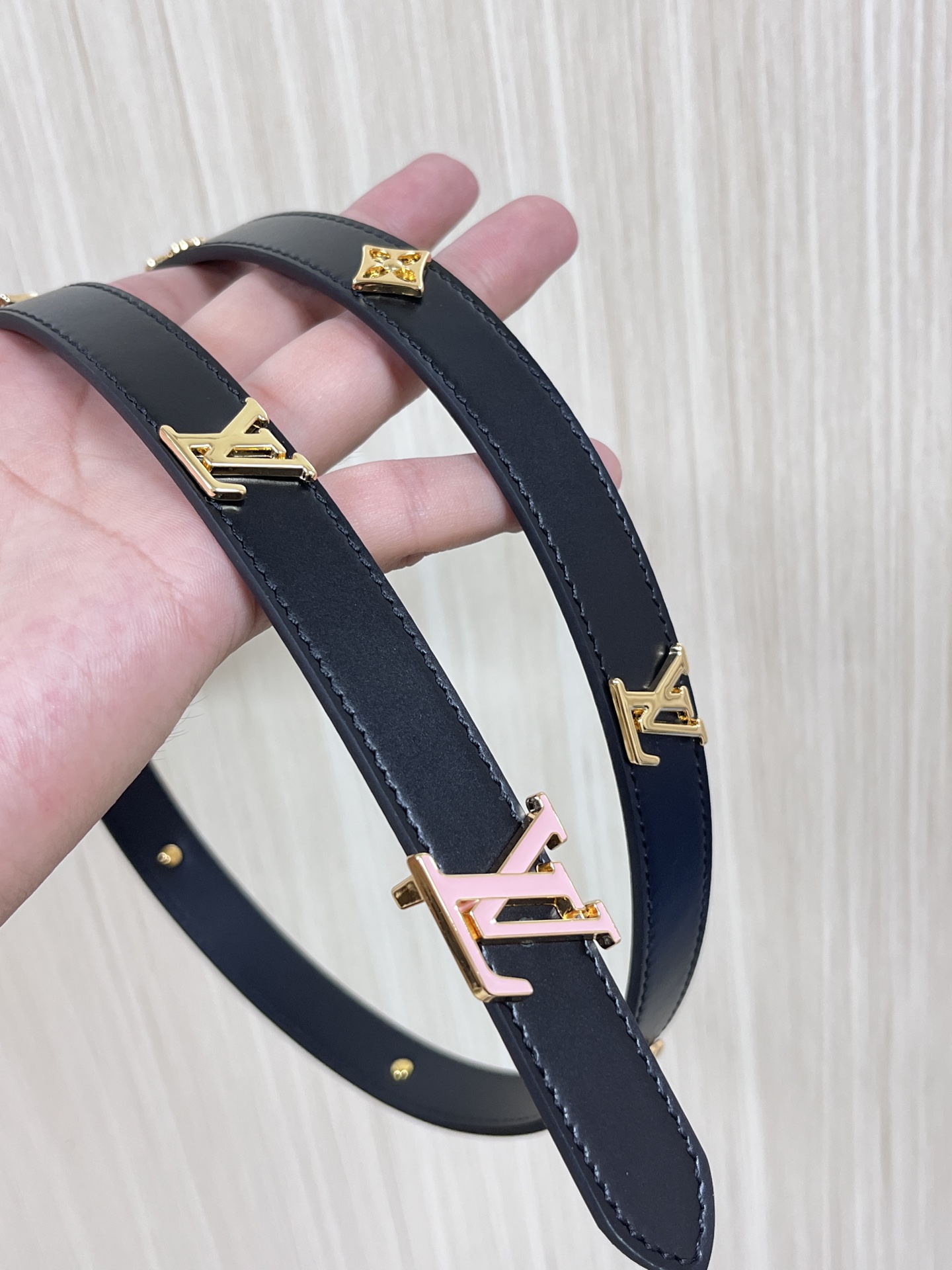 Louis Vuitton Female Basic Belt Cow Leather M-l