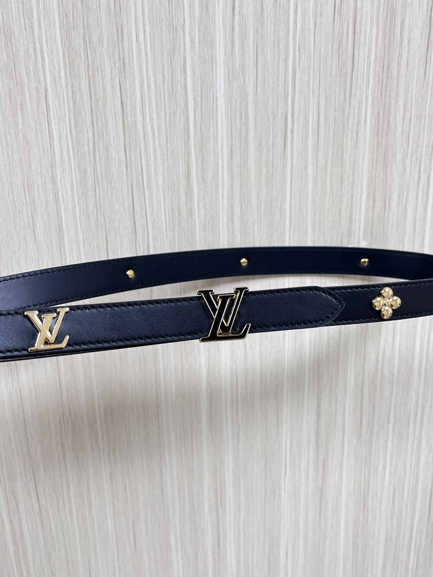 Louis Vuitton Female Basic Belt Cow Leather Black M-l