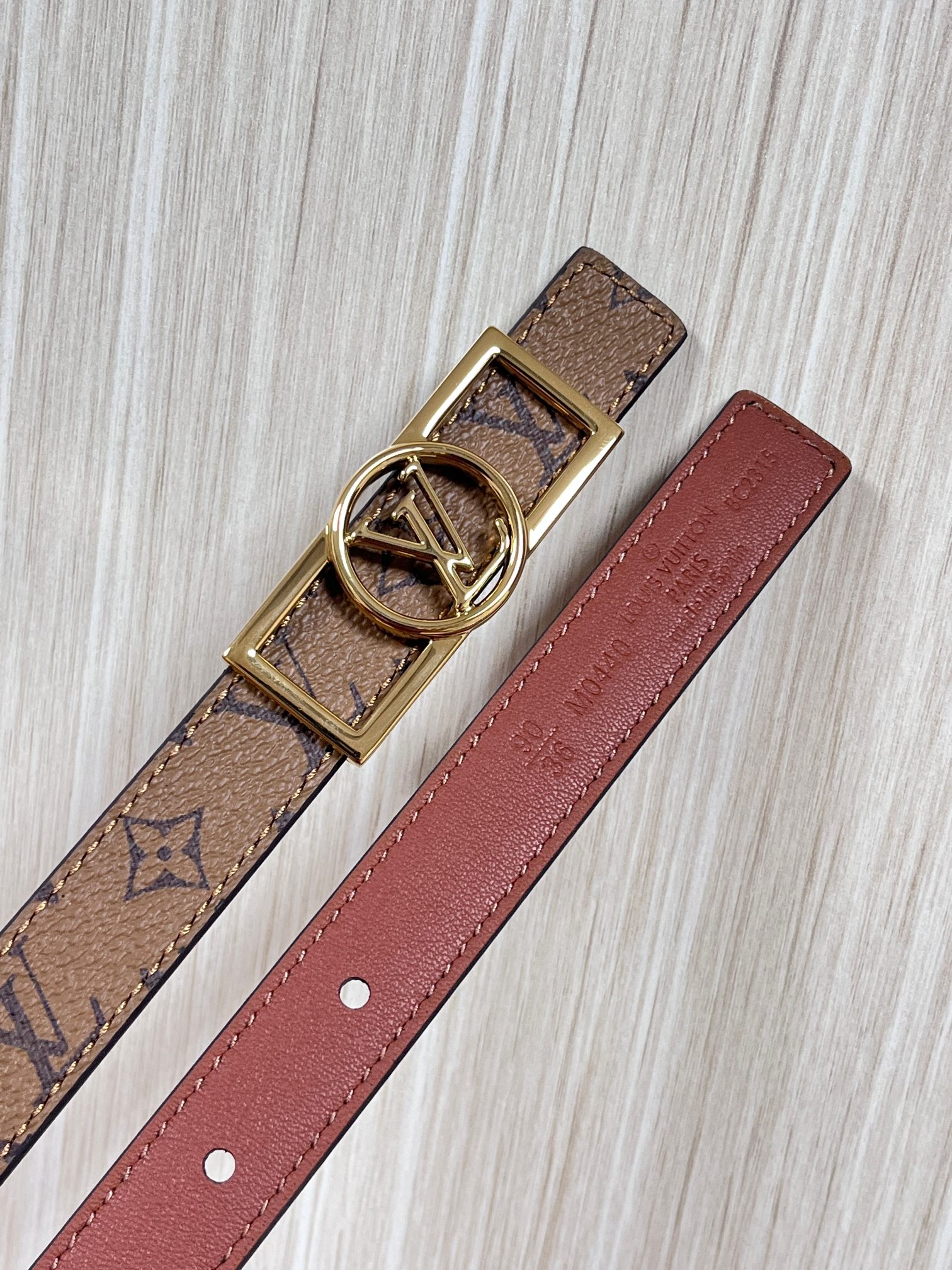 Louis Vuitton Female Basic Belt Cow Leather M