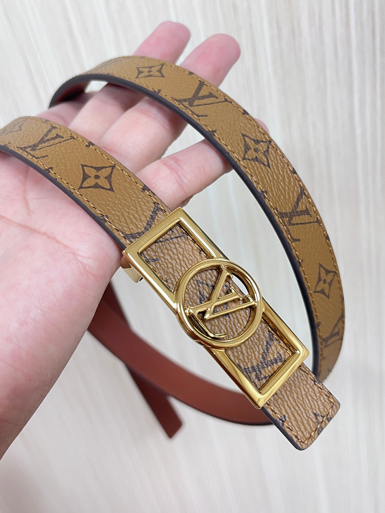 Louis Vuitton Female Basic Belt Cow Leather M