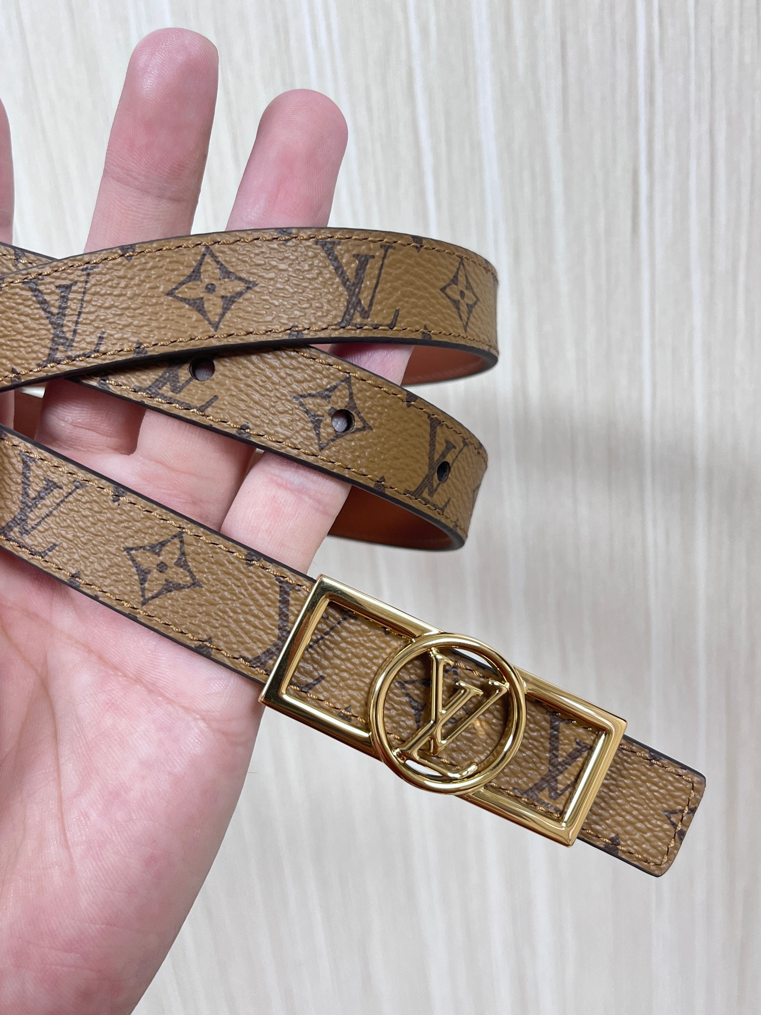 Louis Vuitton Female Basic Belt Cow Leather M