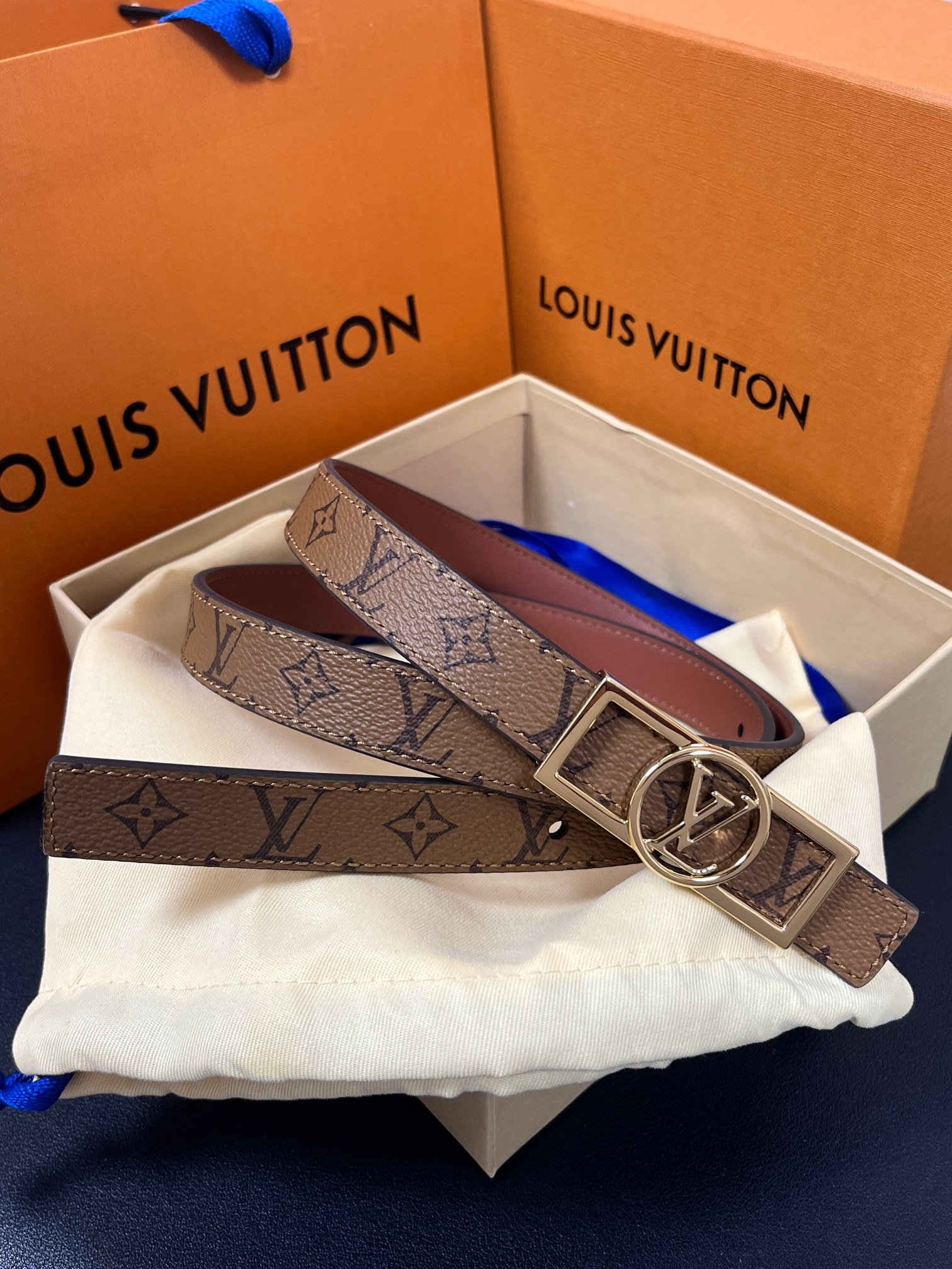 Louis Vuitton Female Basic Belt Cow Leather M