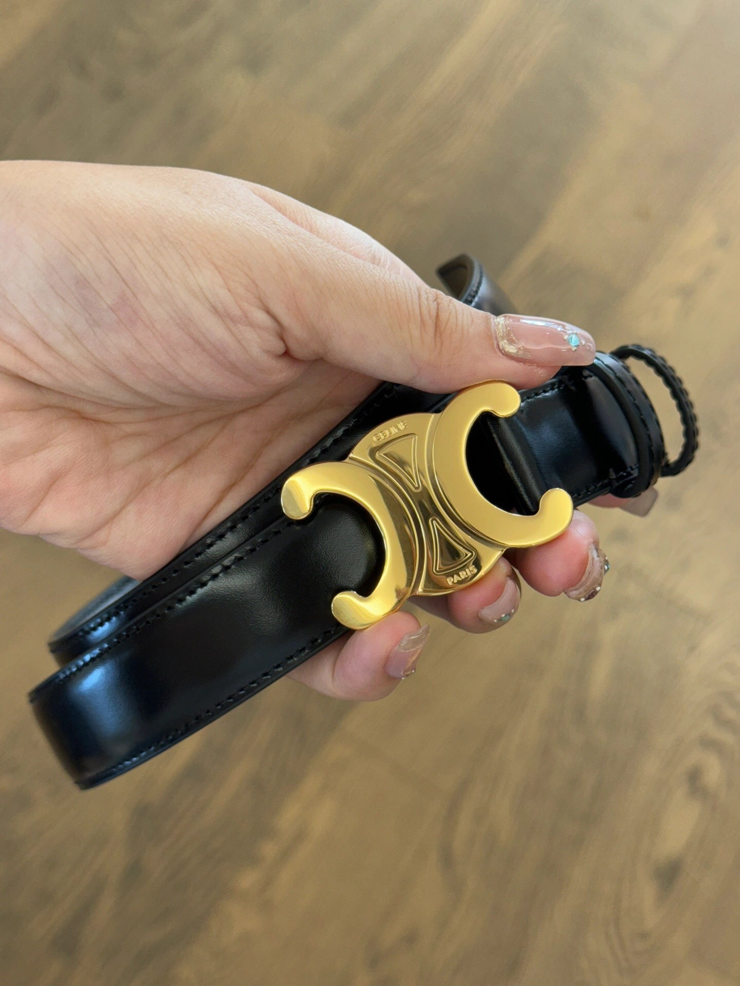 Celine Female Leather Belt Cow Leather M-l