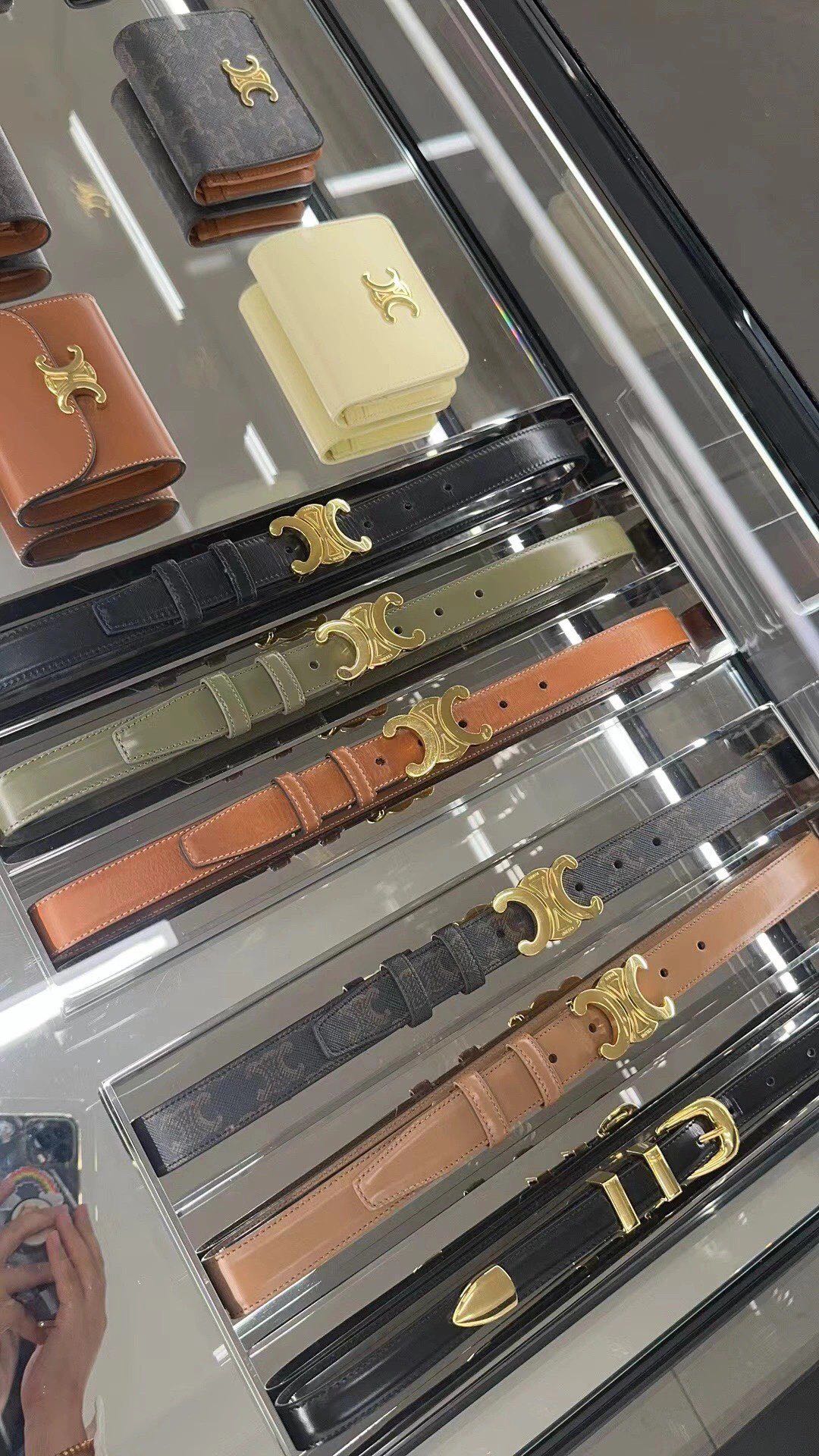 Celine Female Leather Belt Cow Leather M-l