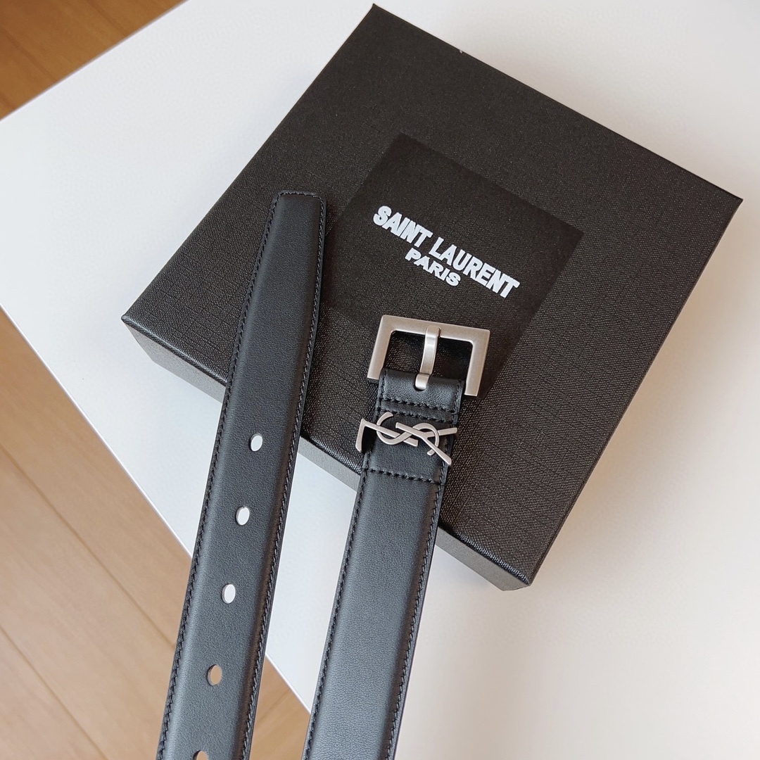Saint Laurent Female Basic Belt Cow Leather S-m