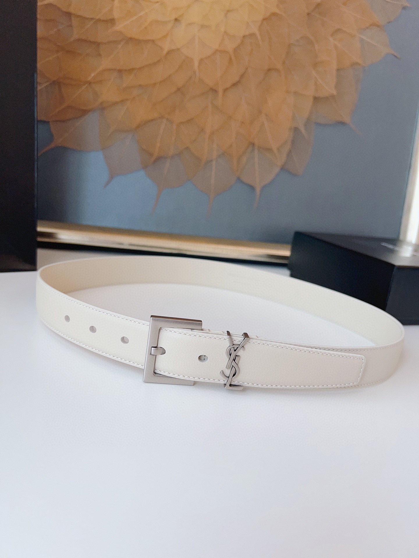 Saint Laurent Female Basic Belt Cow Leather S-m