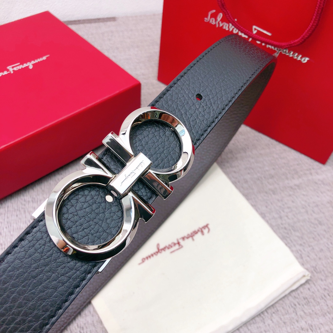 Salvatore Ferragamo Basic Belt Top Grain Leather