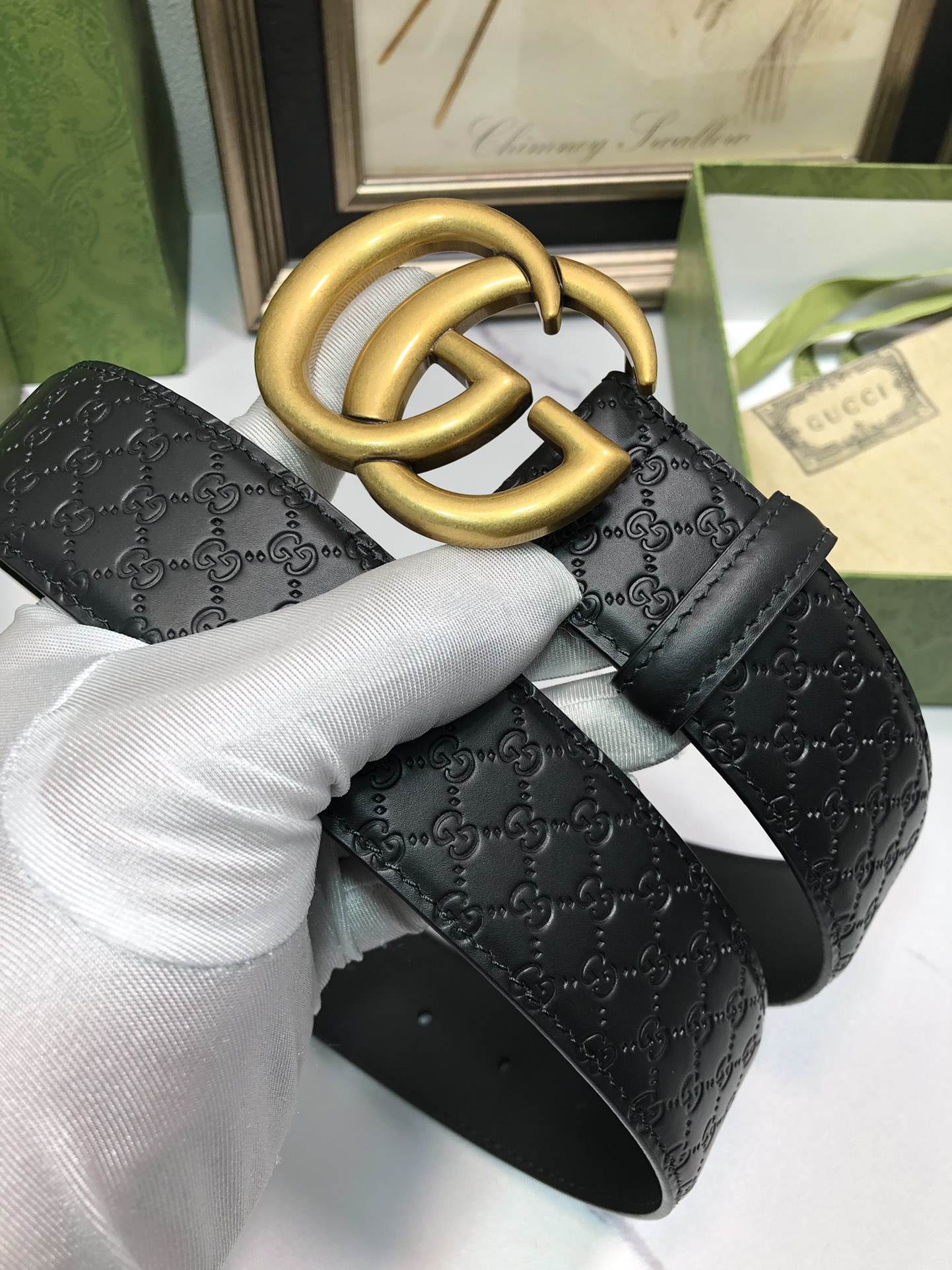 Gucci Basic Belt Top Grain Leather