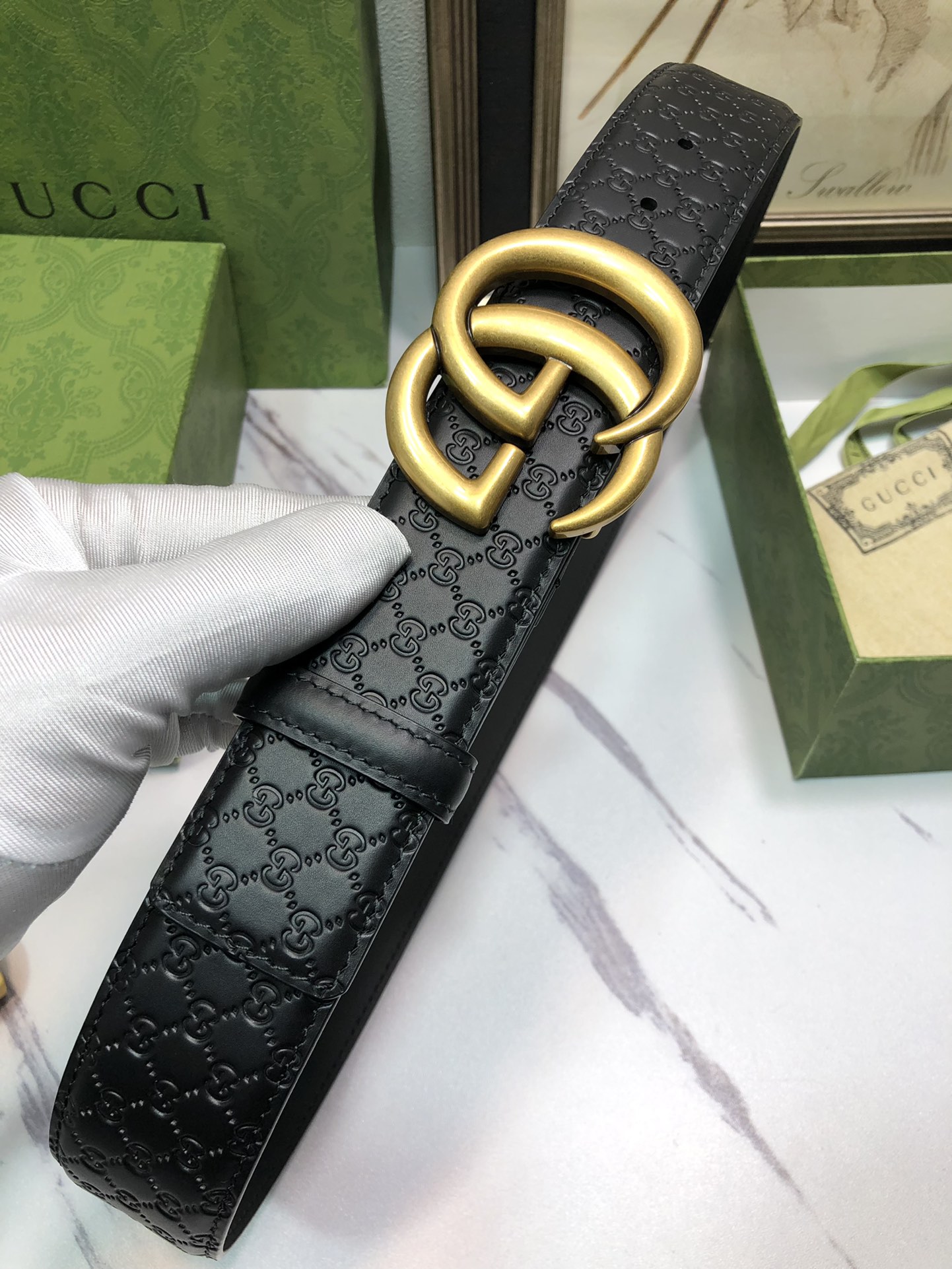 Gucci Basic Belt Top Grain Leather