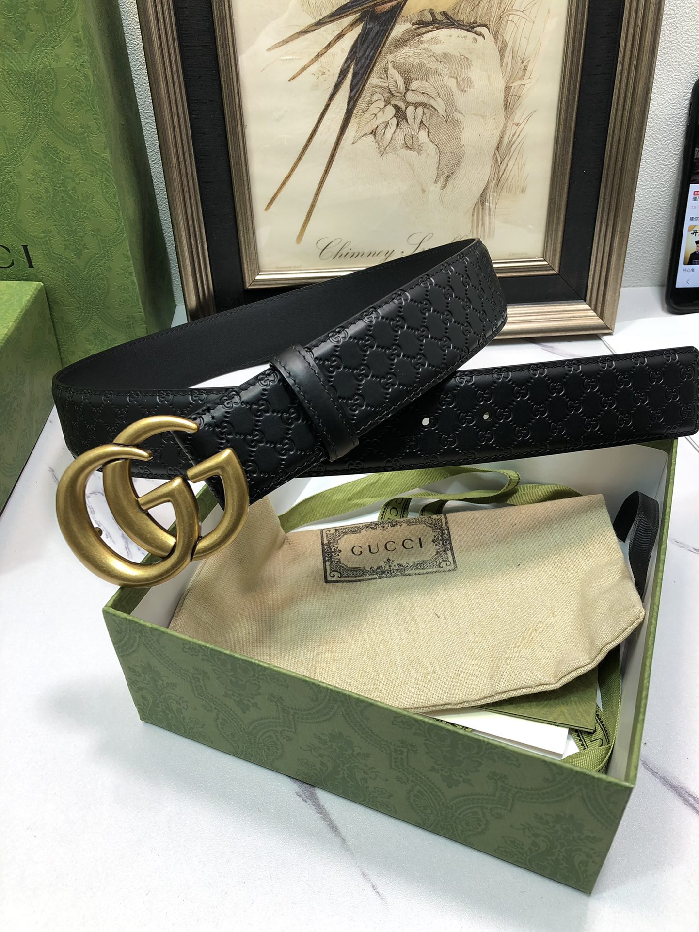 Gucci Basic Belt Top Grain Leather