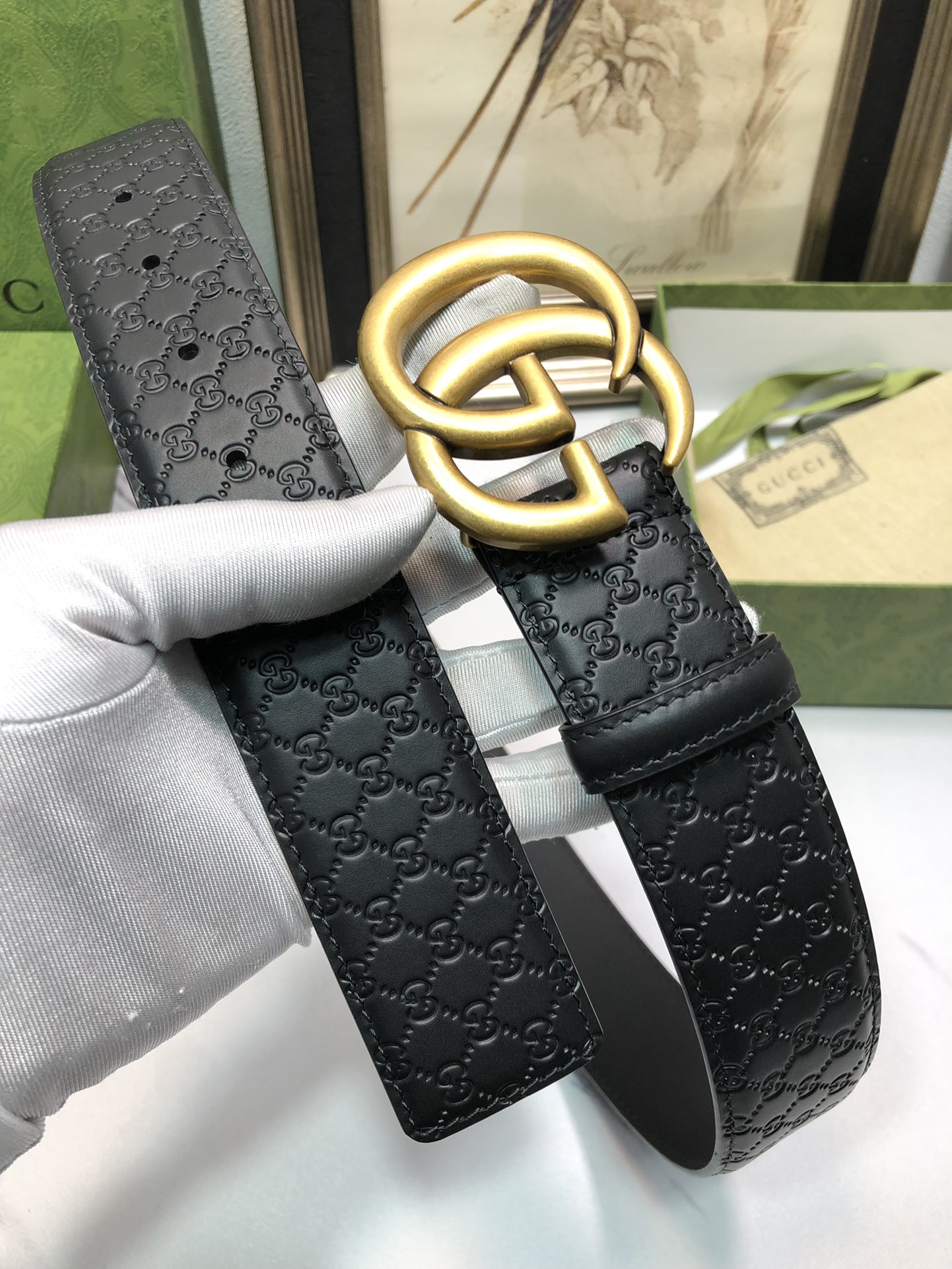 Gucci Basic Belt Top Grain Leather